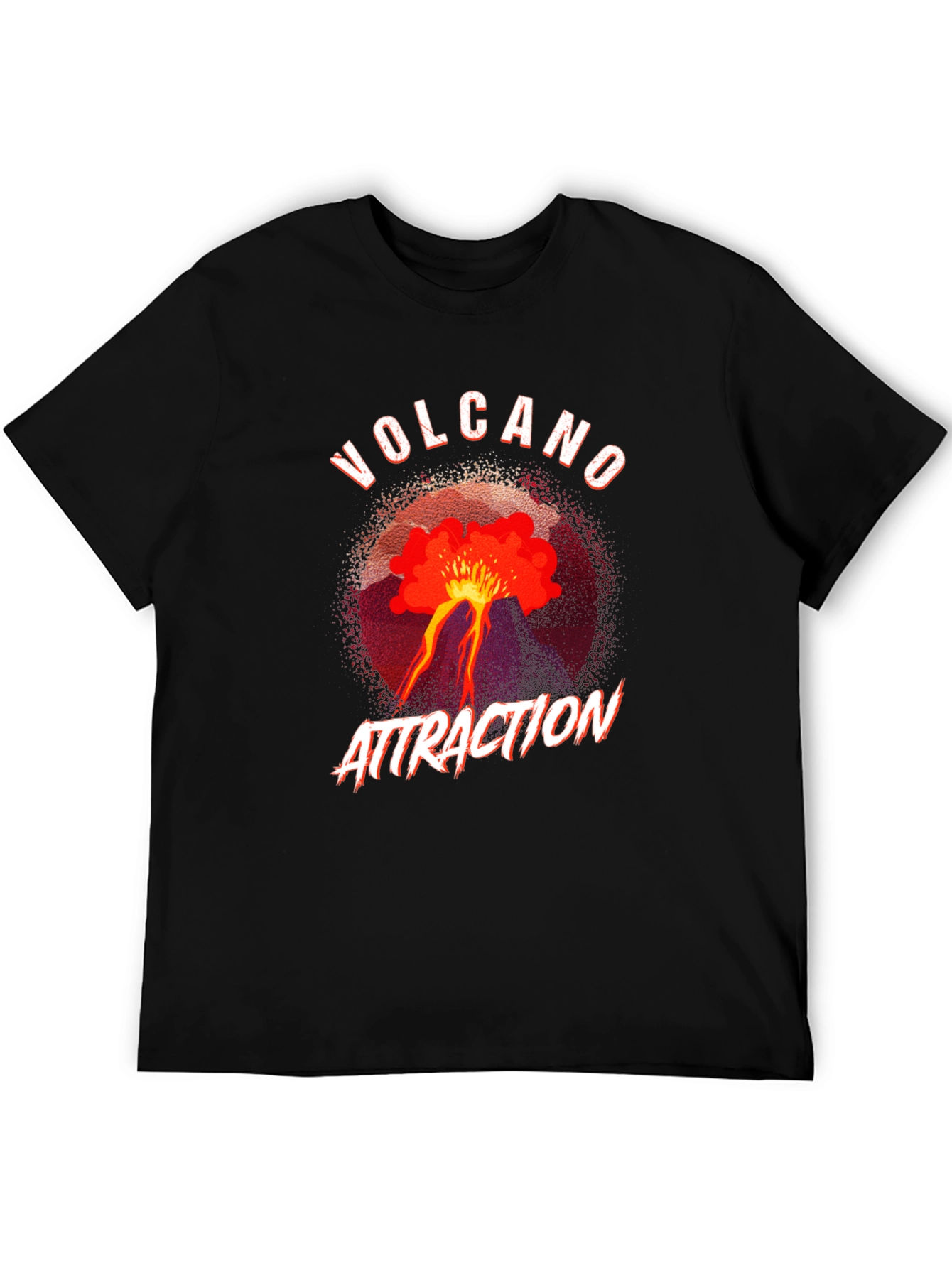 Volcano Attraction Black T-Shirt