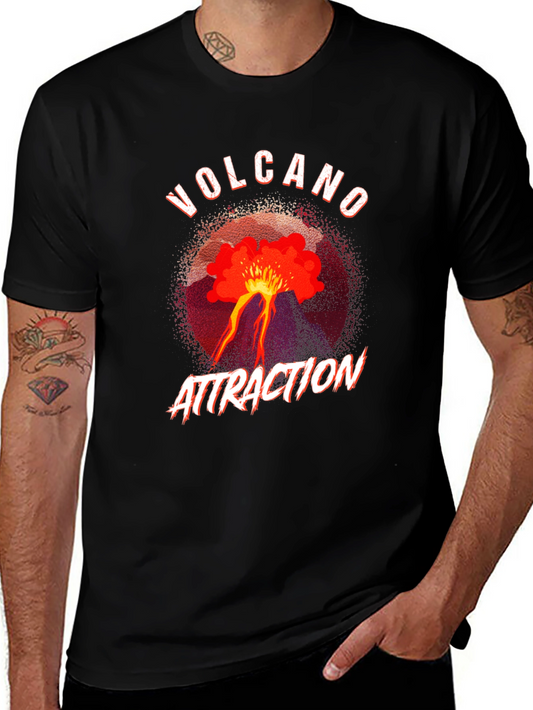 Volcano Attraction Black T-Shirt