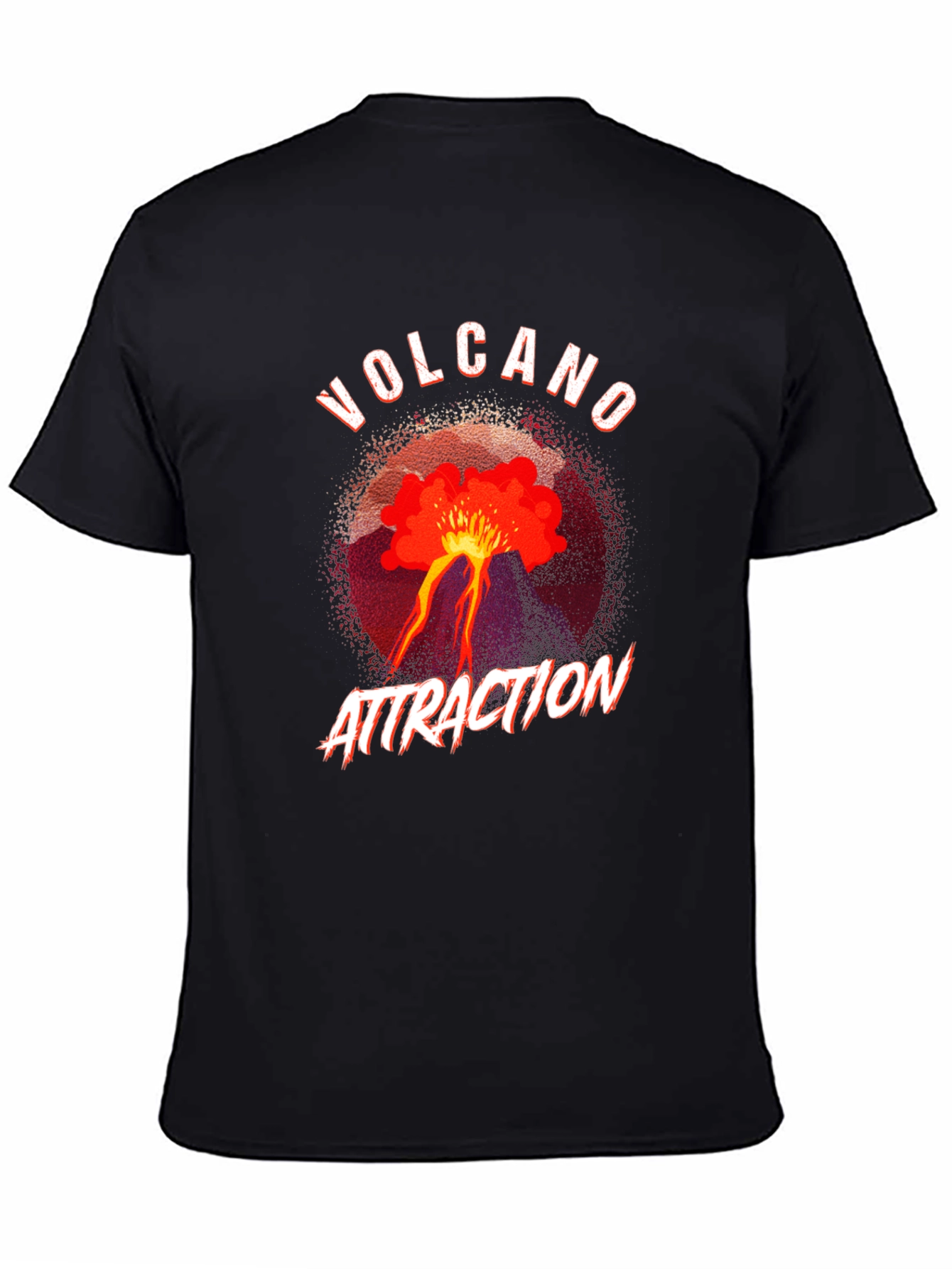 Volcano Attraction Black T-Shirt