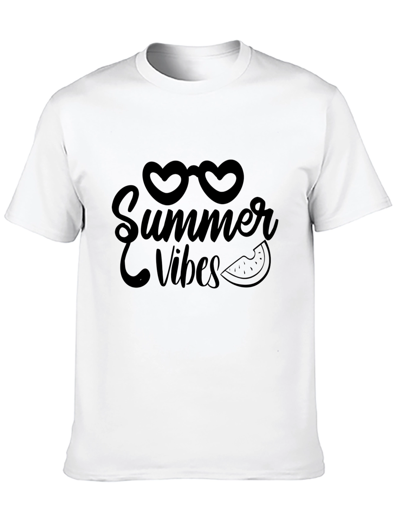 Summer Vibes Graphic Black Tee