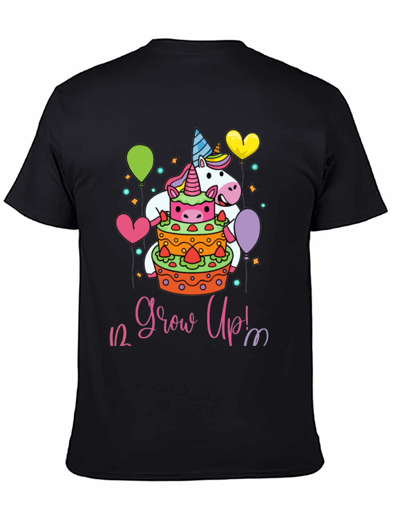 Unicorn 1/2 Birthday Grow Up T-Shirt