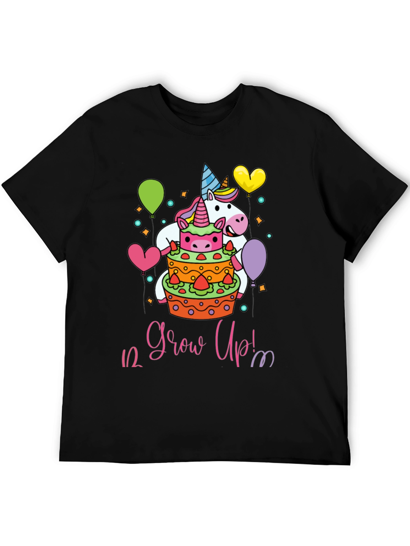 Unicorn 1/2 Birthday Grow Up T-Shirt