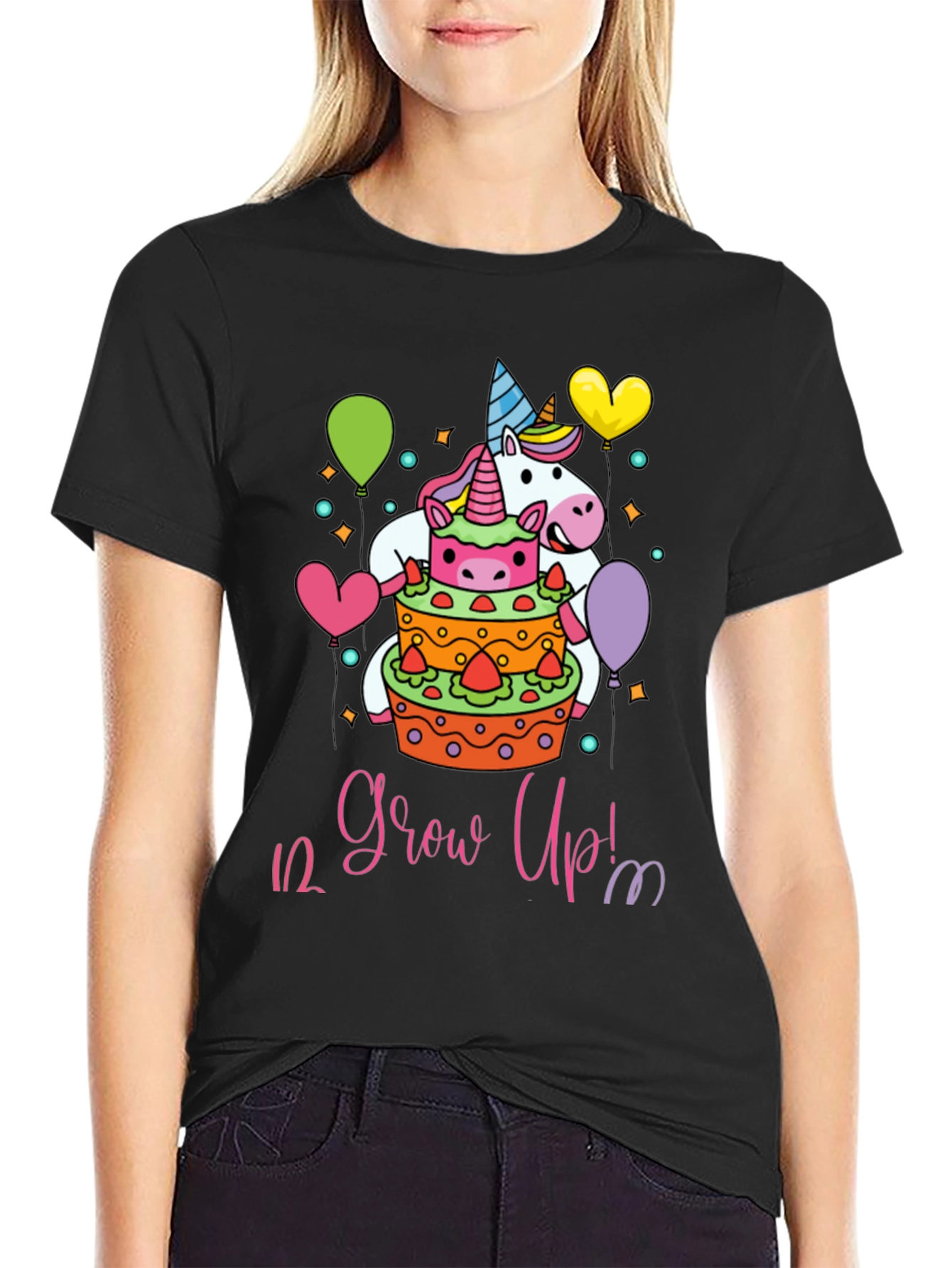 Unicorn 1/2 Birthday Grow Up T-Shirt