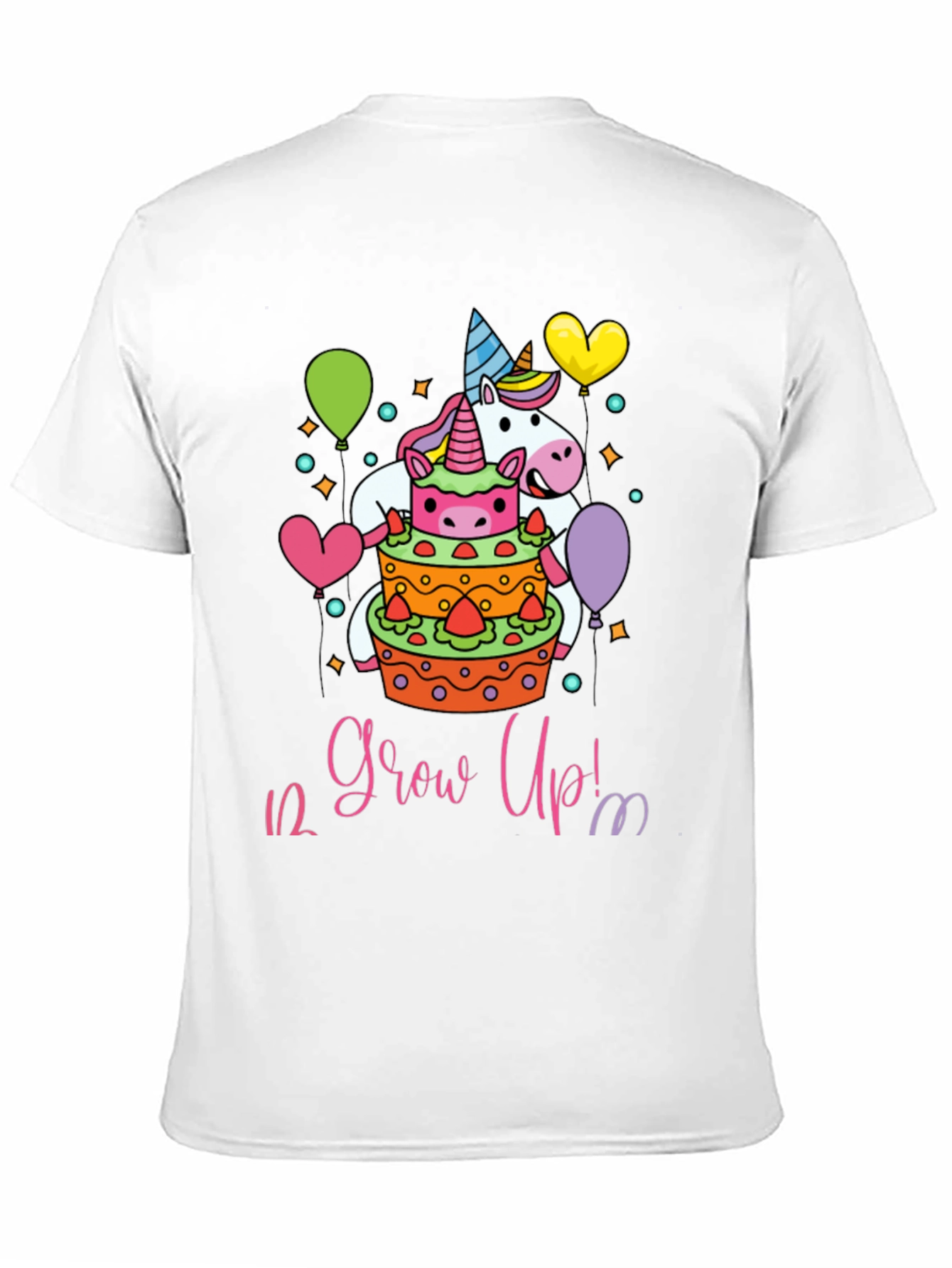 Unicorn 1/2 Birthday Grow Up T-Shirt