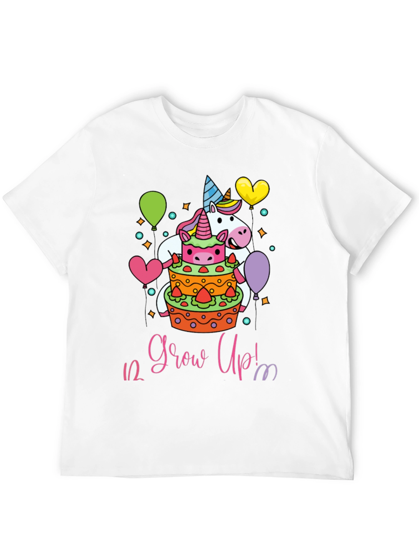 Unicorn 1/2 Birthday Grow Up T-Shirt
