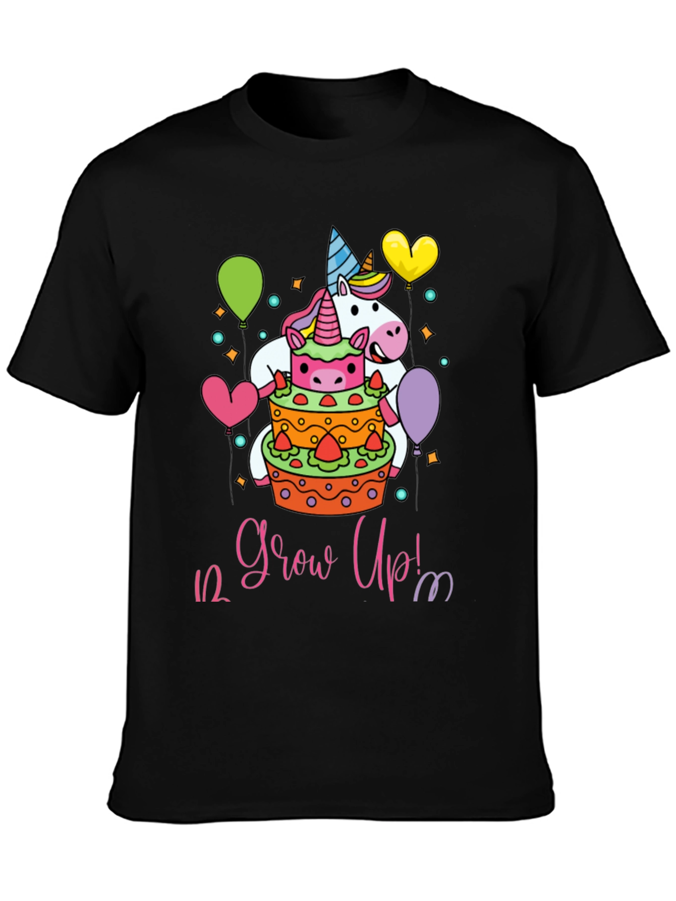 Unicorn 1/2 Birthday Grow Up T-Shirt