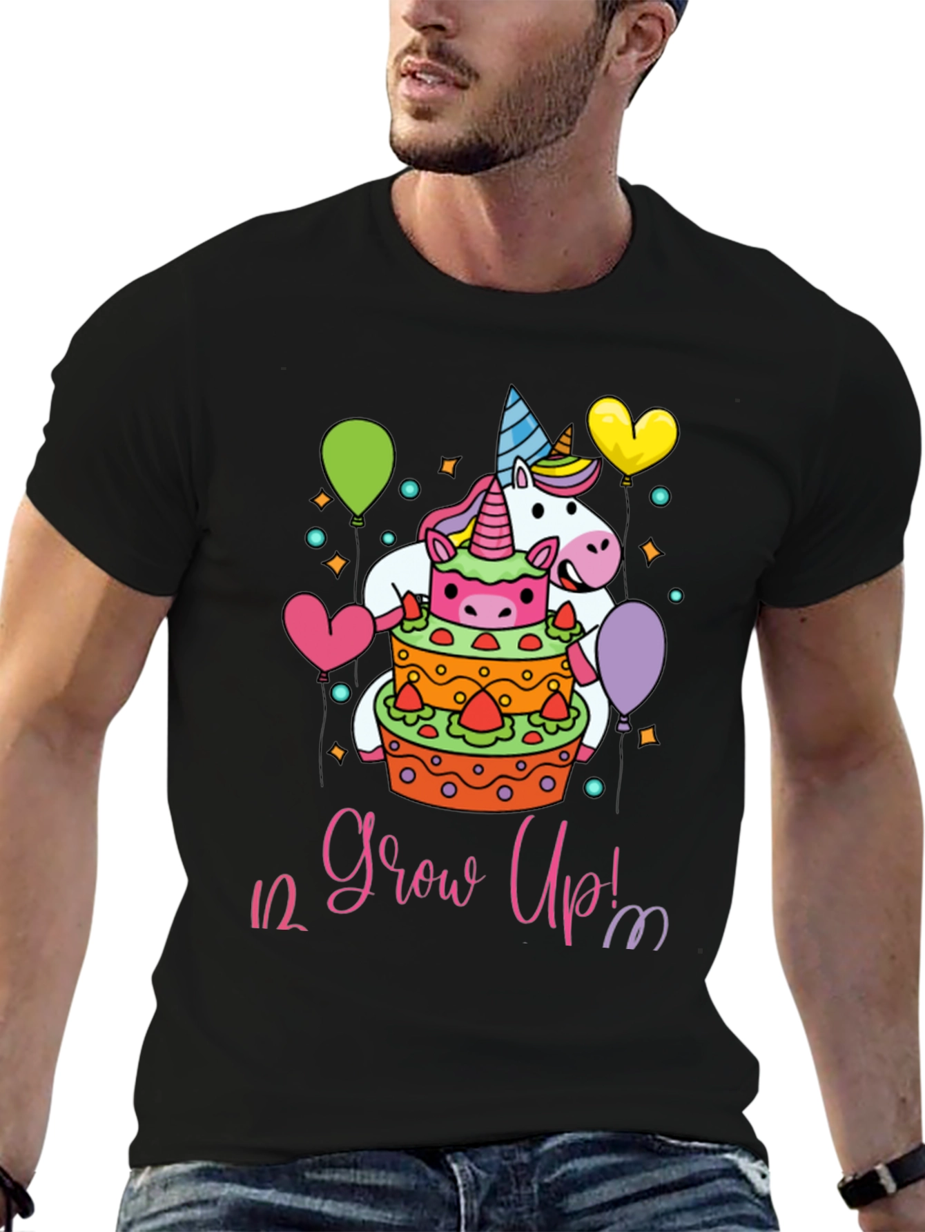 Unicorn 1/2 Birthday Grow Up T-Shirt