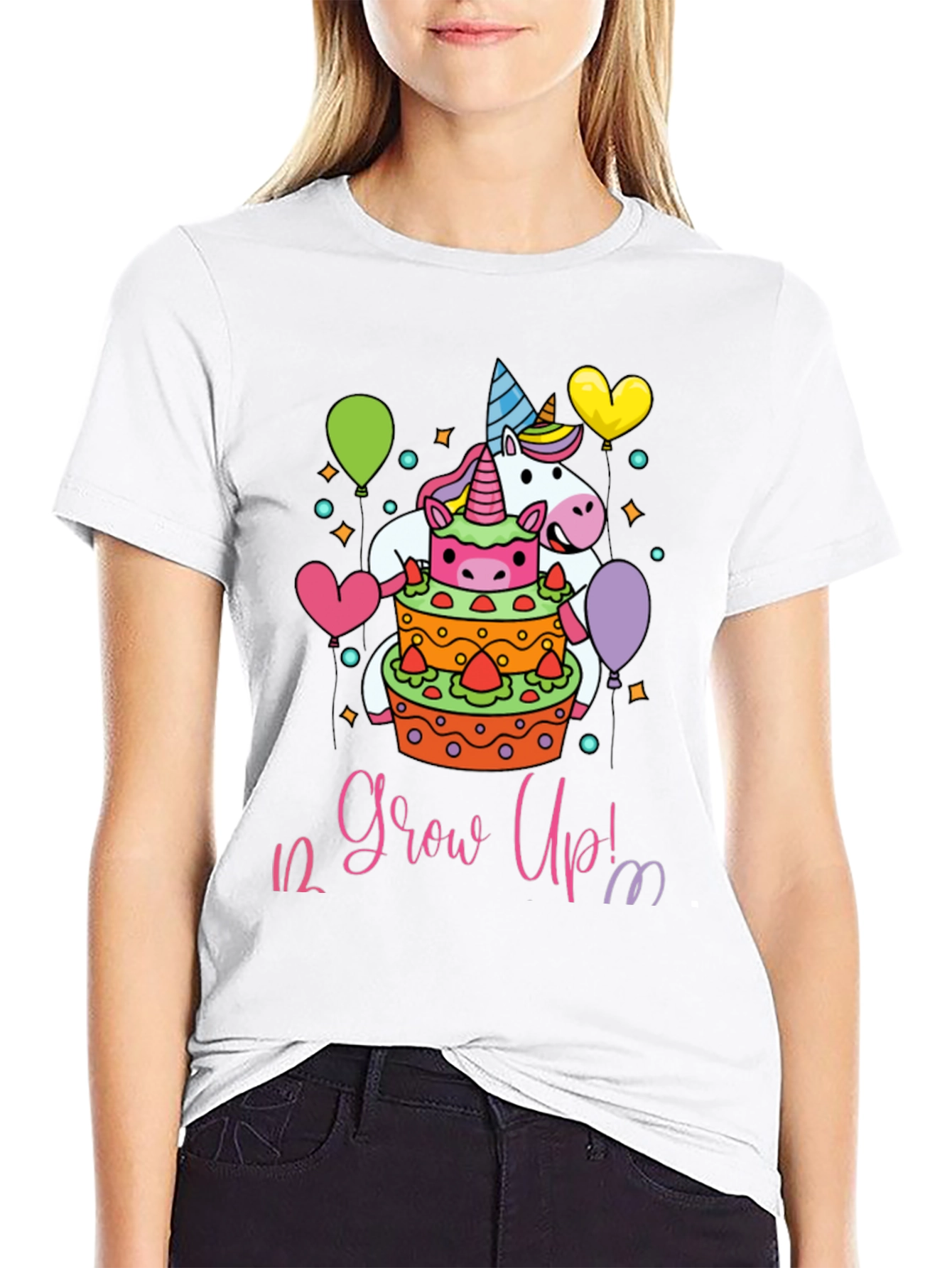 Unicorn 1/2 Birthday Grow Up T-Shirt