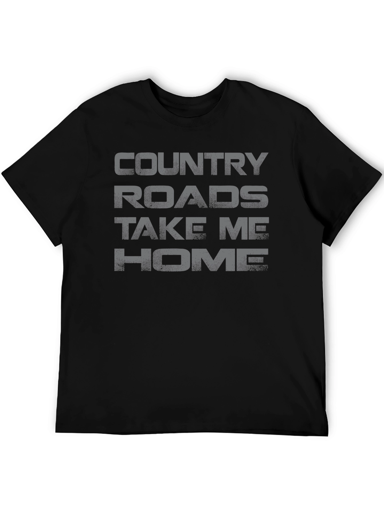 Country Roads Graphic Tee - Soft Cotton Casual Shirt