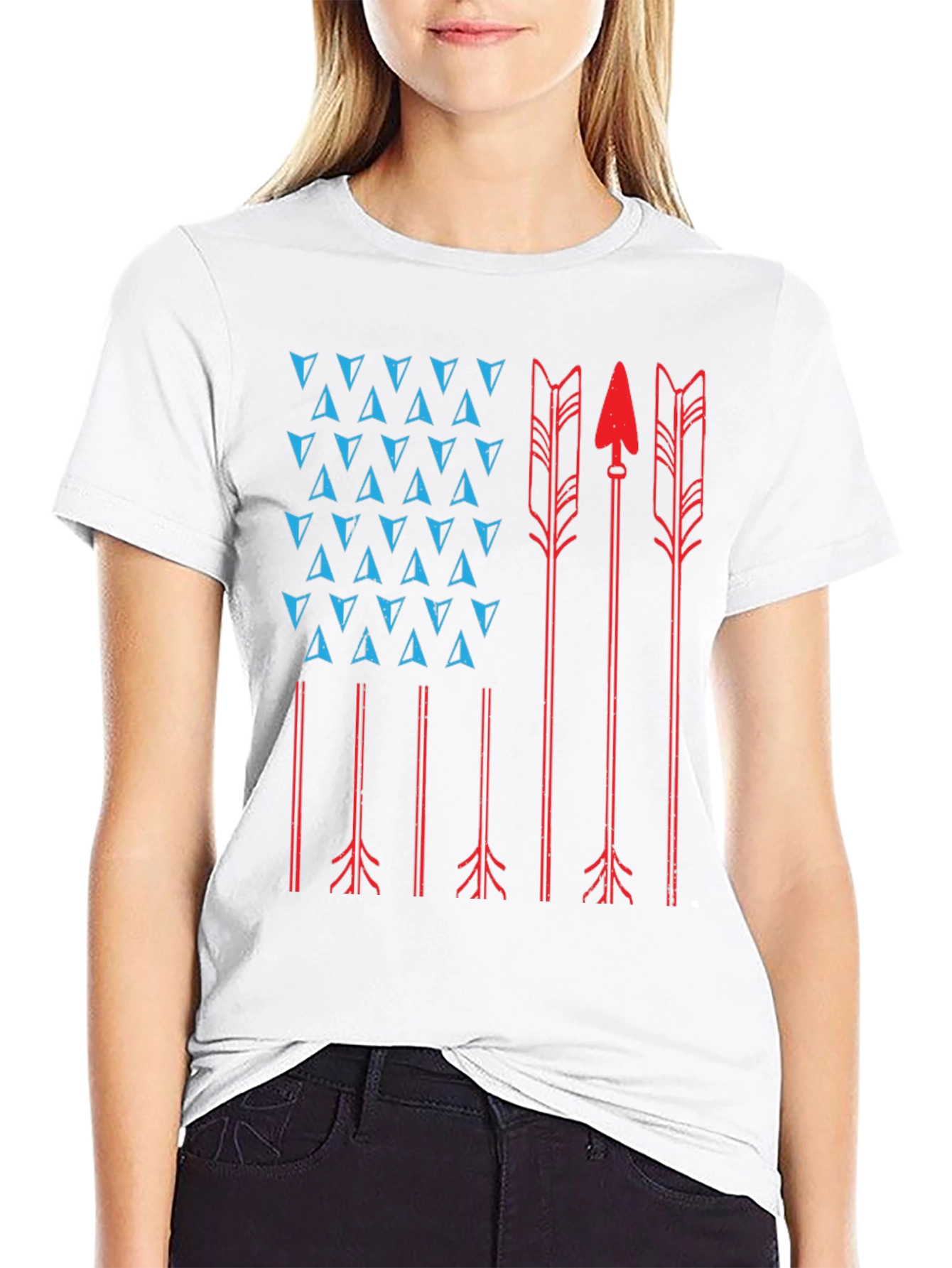 American Flag Arrow T-Shirt - Native Inspired Tee