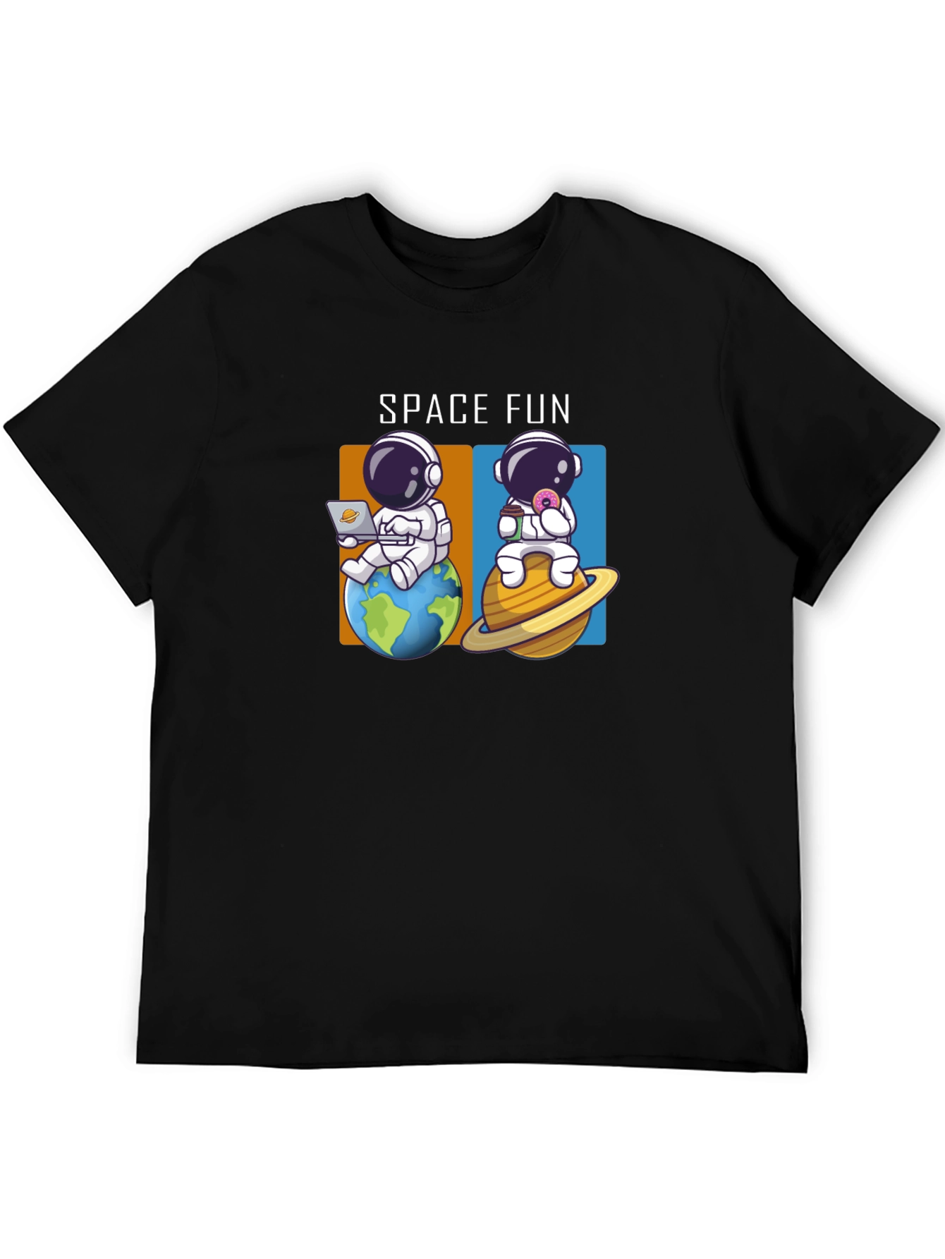 Space Fun Astronaut T-Shirt - Black