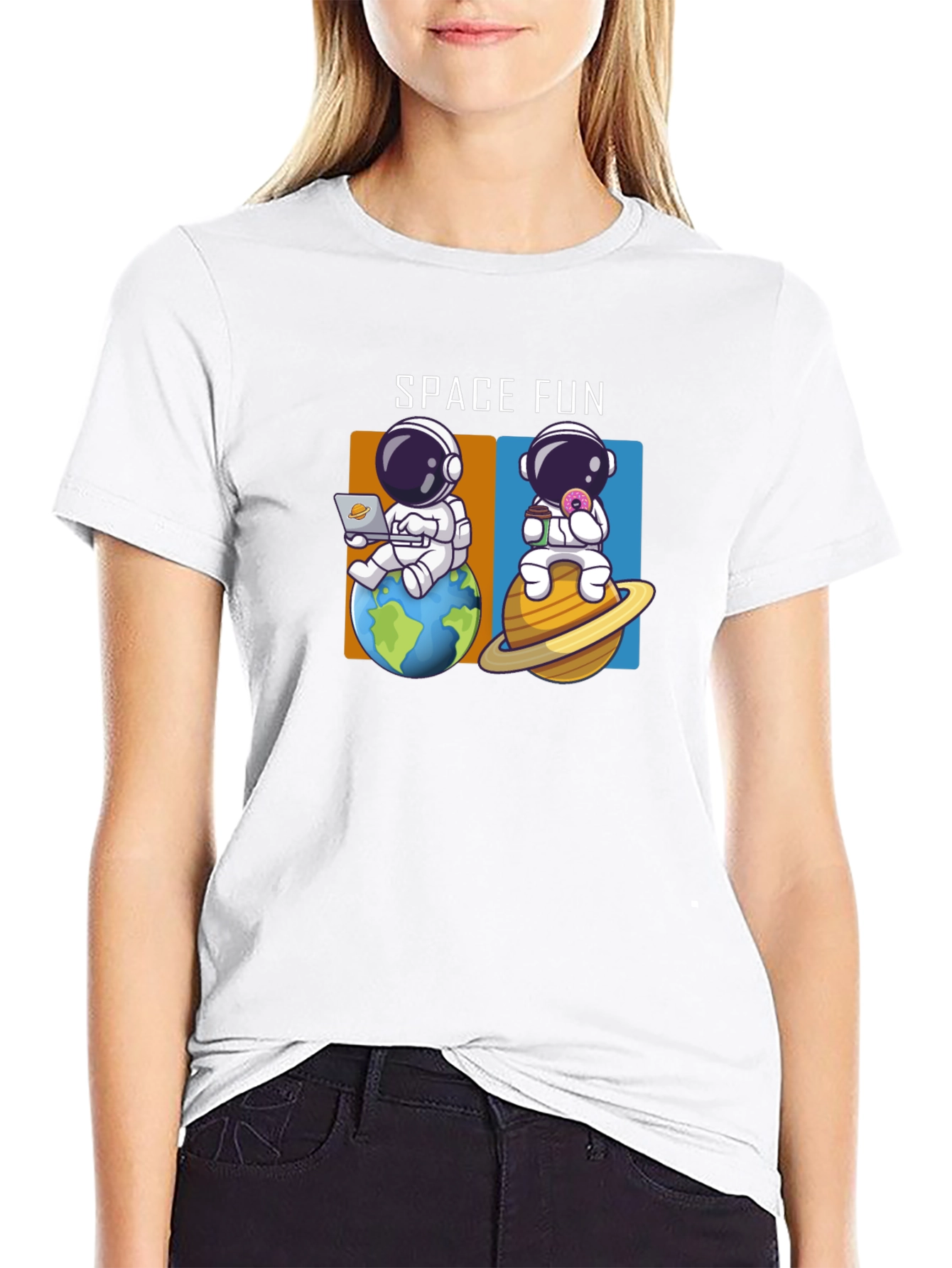 Space Fun Astronaut T-Shirt - Black