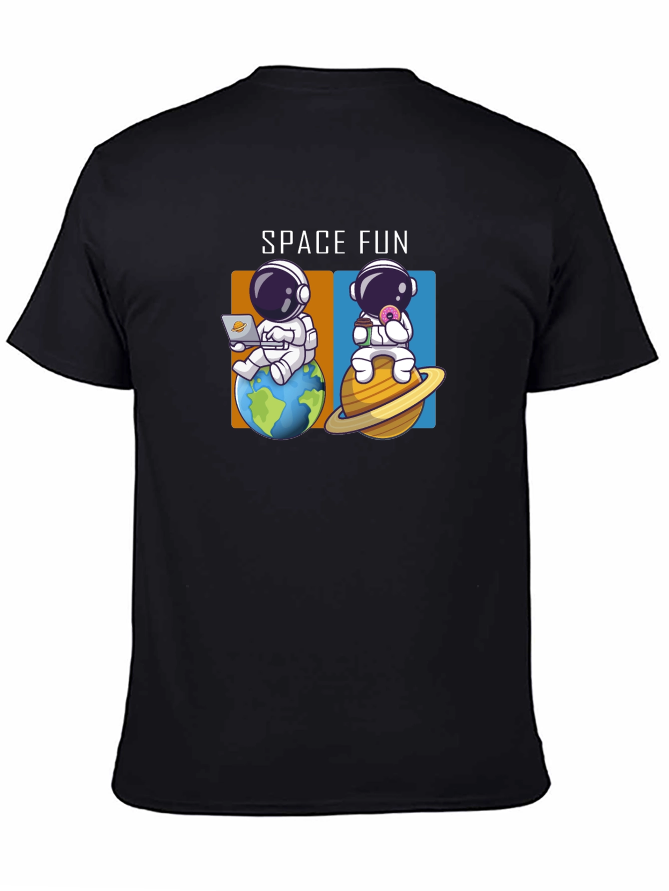 Space Fun Astronaut T-Shirt - Black