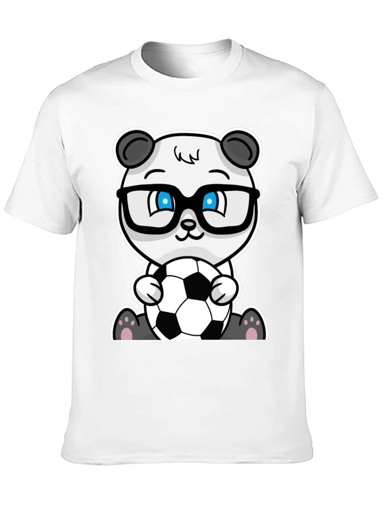 Panda Soccer T-Shirt - Black