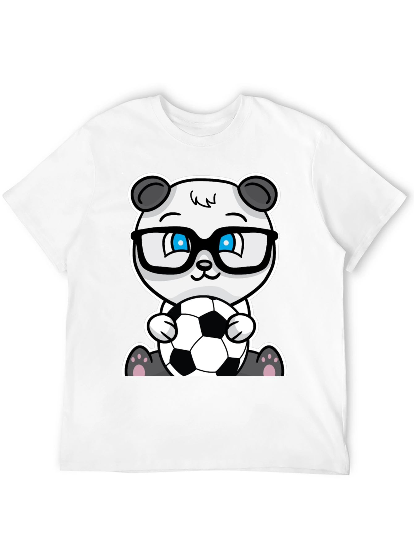 Panda Soccer T-Shirt - Black