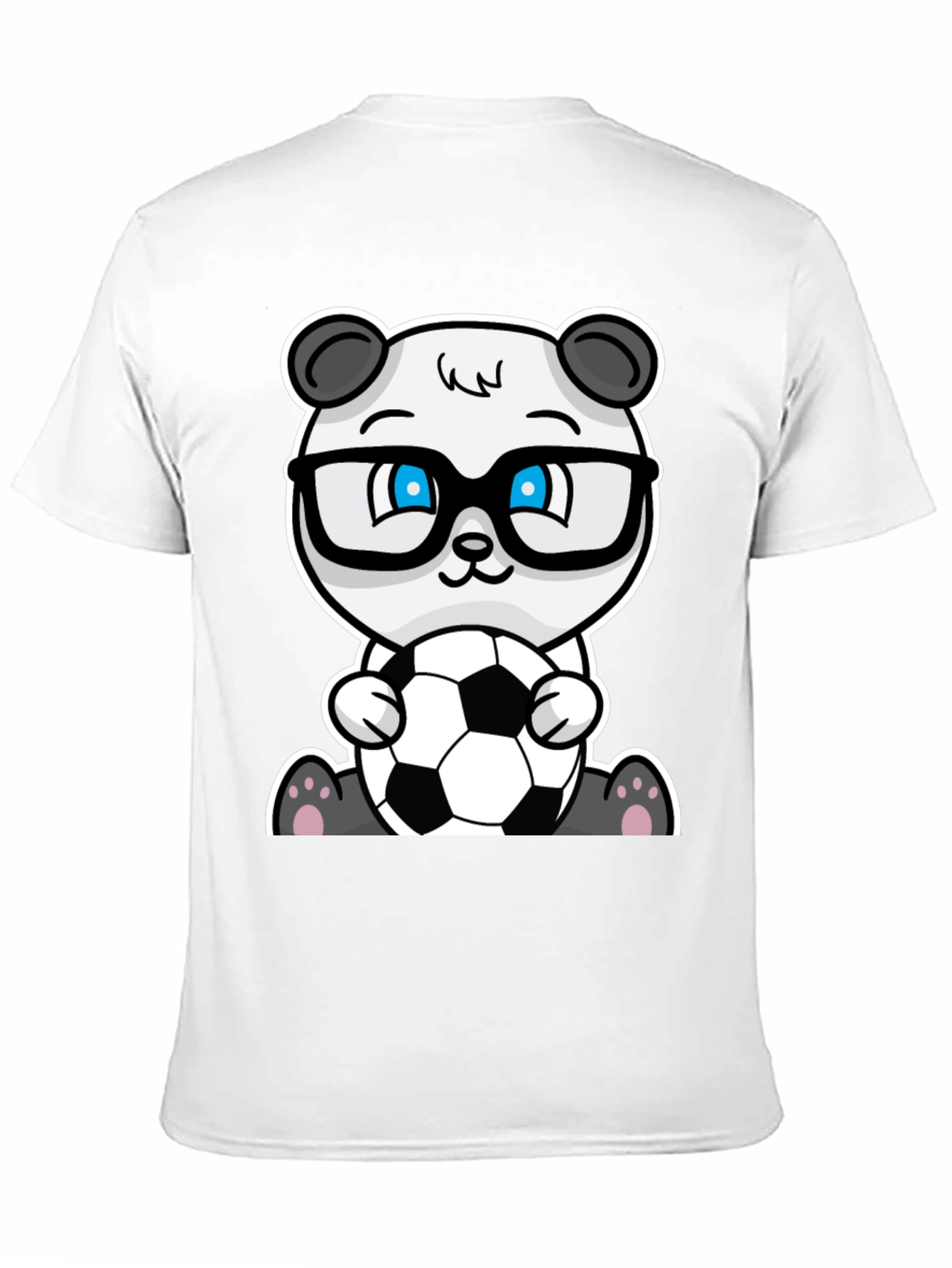 Panda Soccer T-Shirt - Black