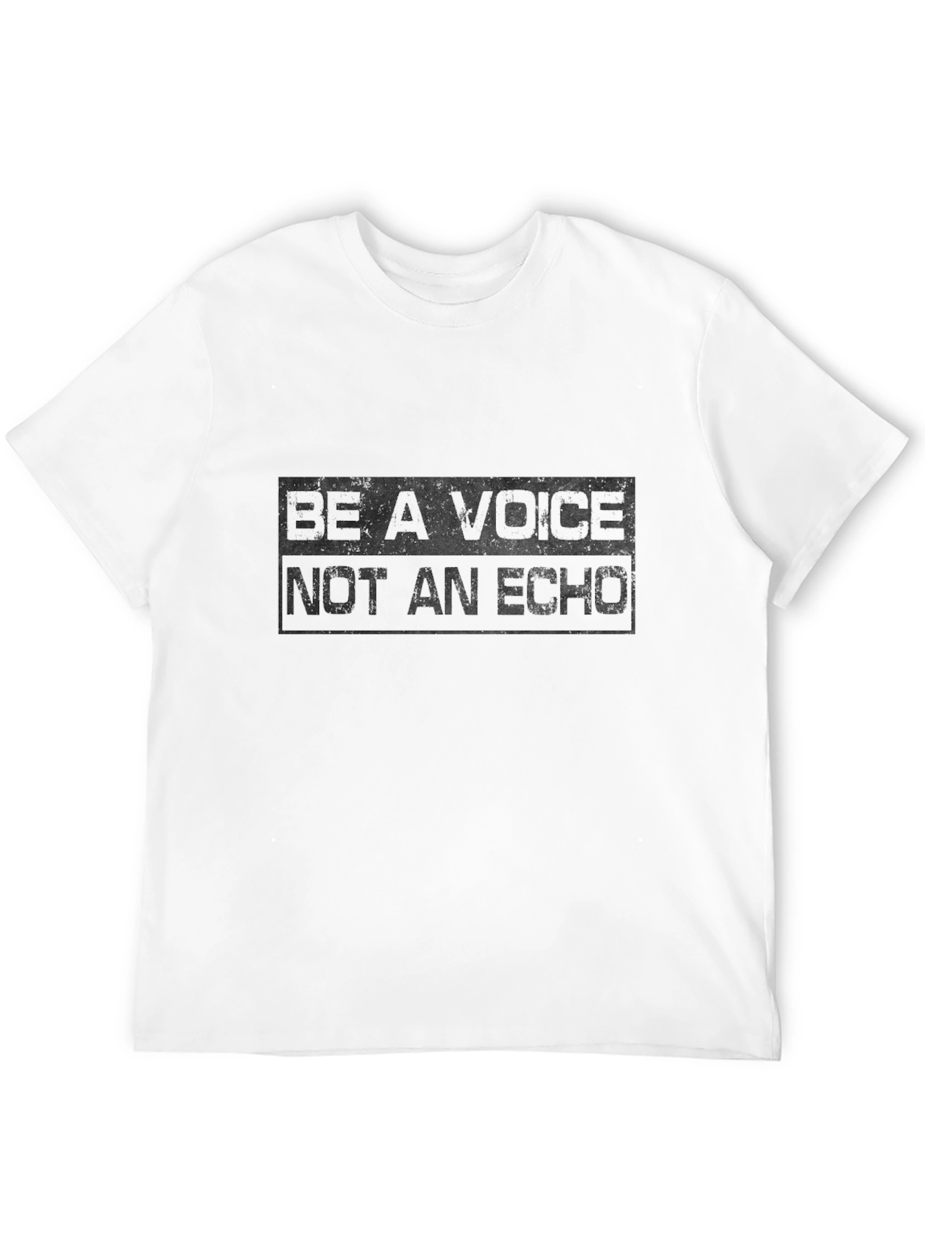 Be A Voice T-Shirt - Black Graphic Tee