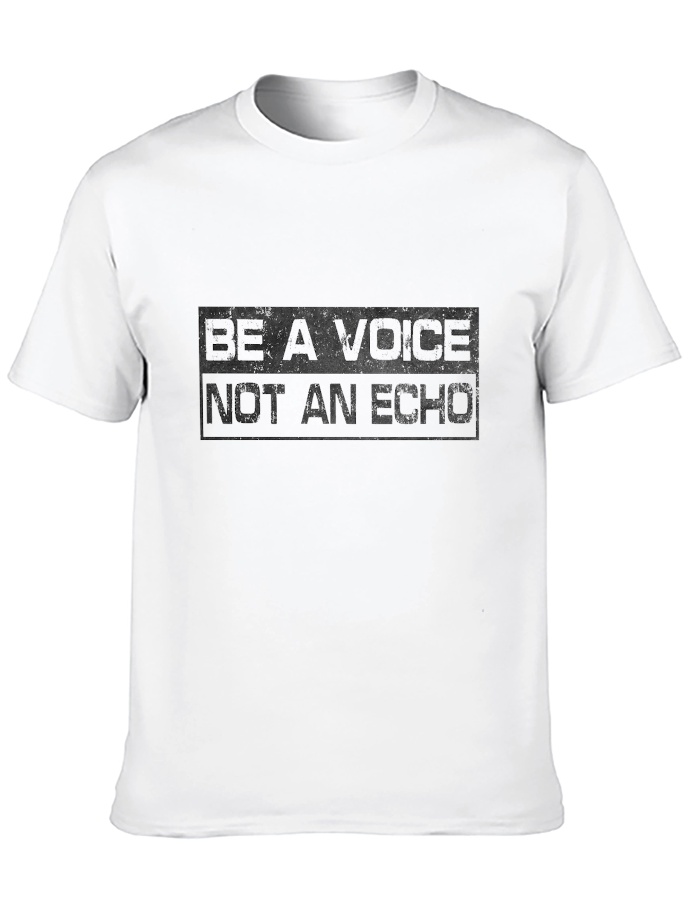 Be A Voice T-Shirt - Black Graphic Tee