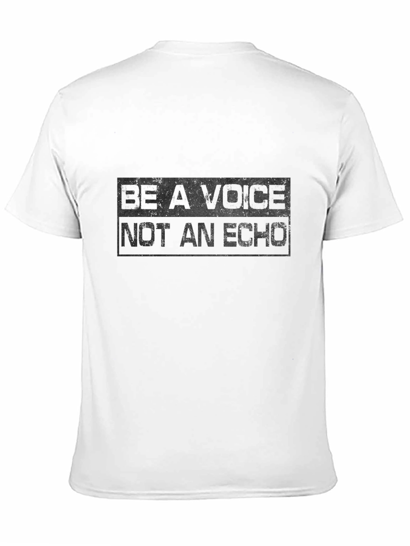 Be A Voice T-Shirt - Black Graphic Tee