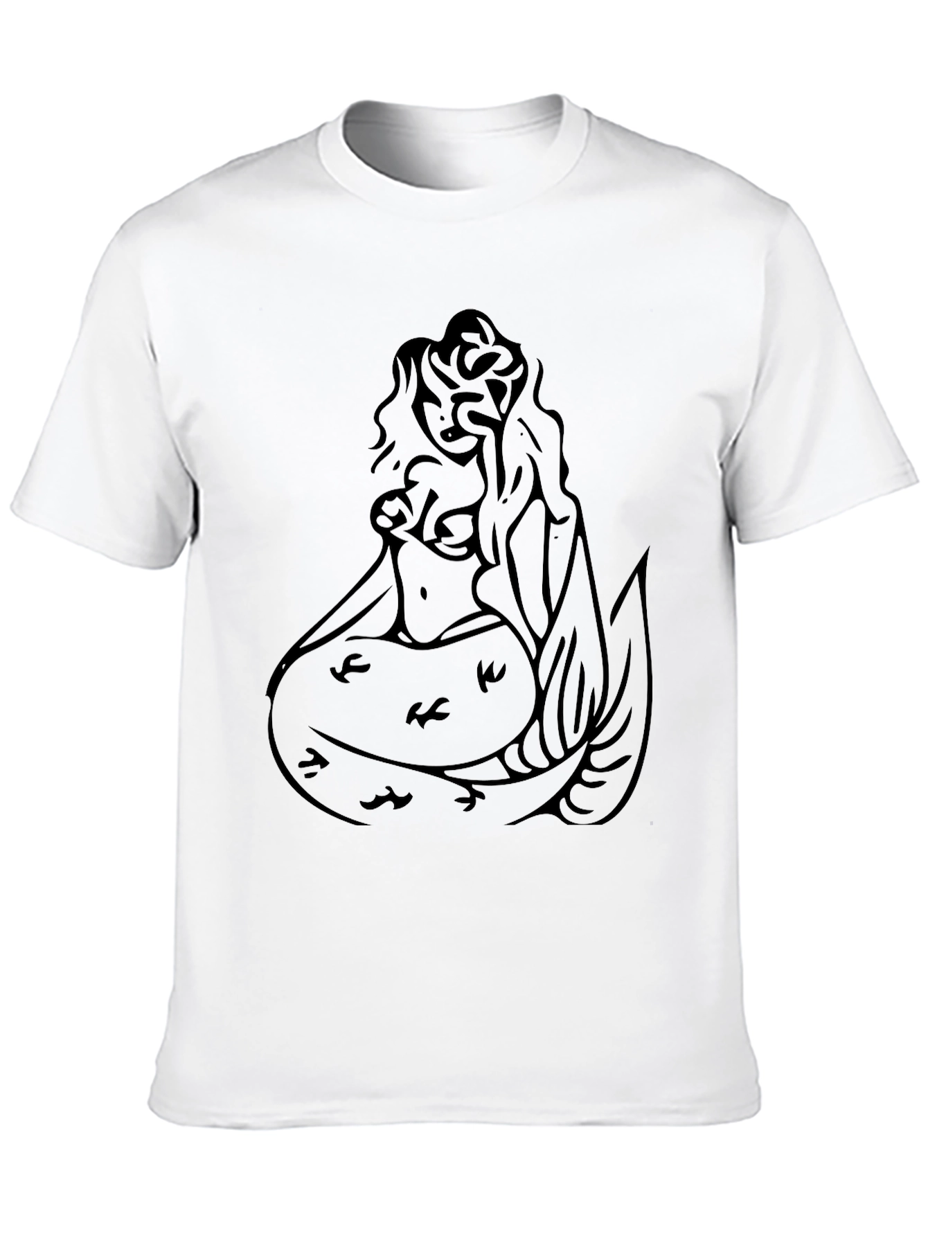 Black Mermaid Graphic Tee