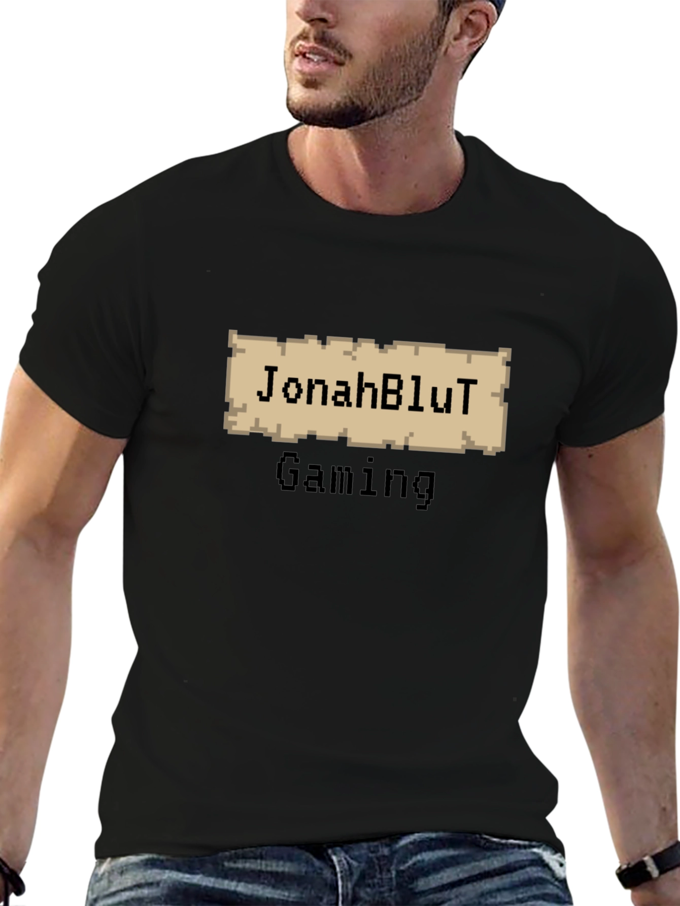 JonahBluT Gaming Black T-Shirt
