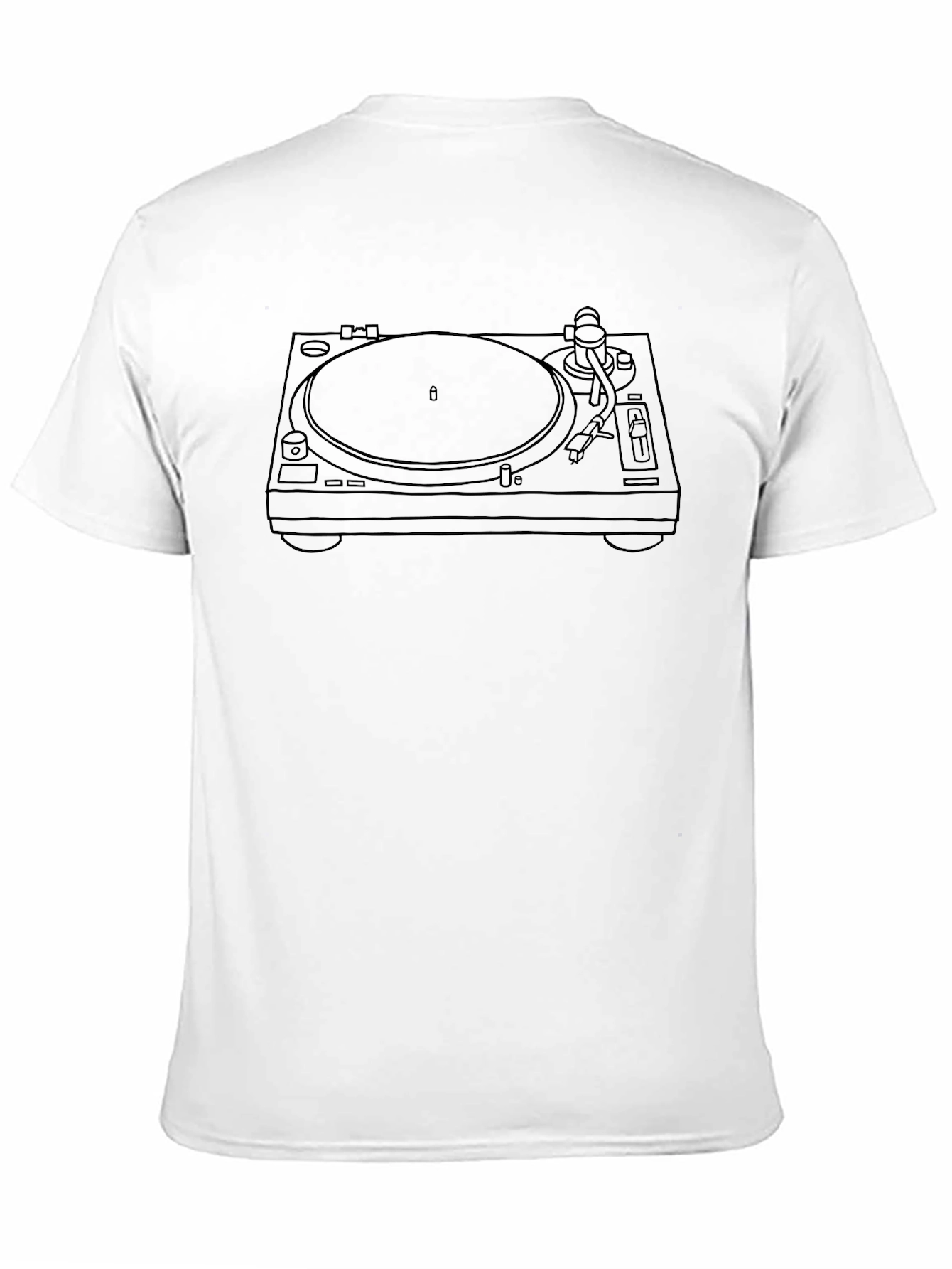 DJ Turntable Graphic Tee - Black