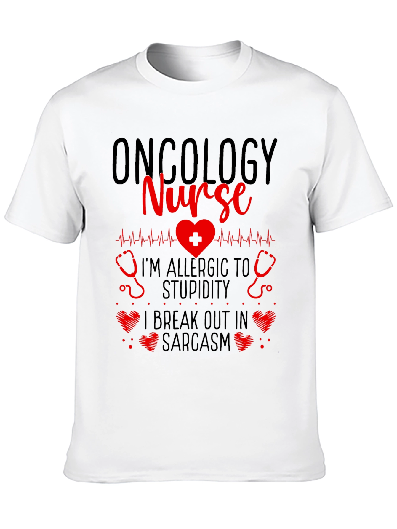 Oncology Nurse Novelty Graphic T-Shirt