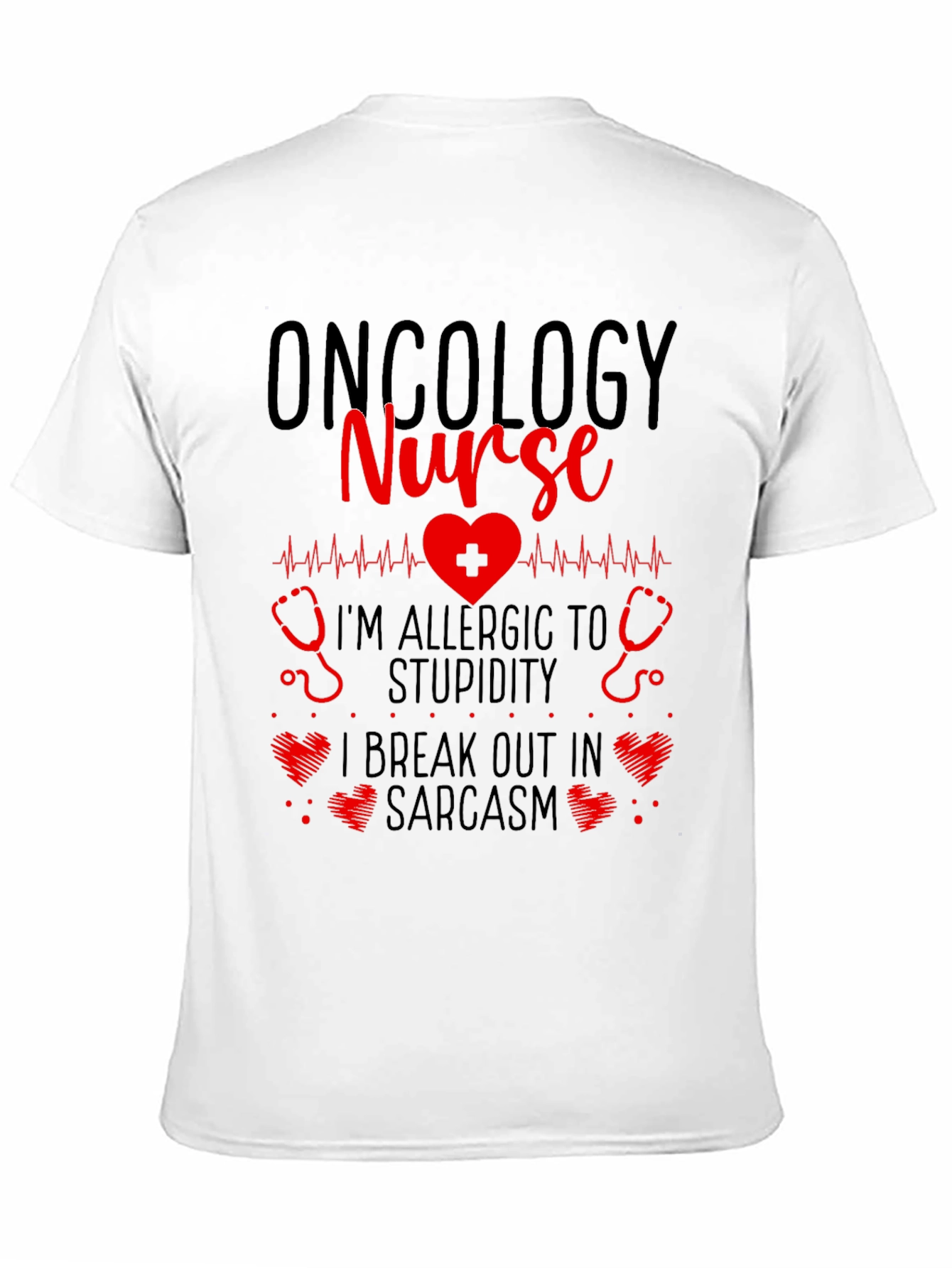 Oncology Nurse Novelty Graphic T-Shirt