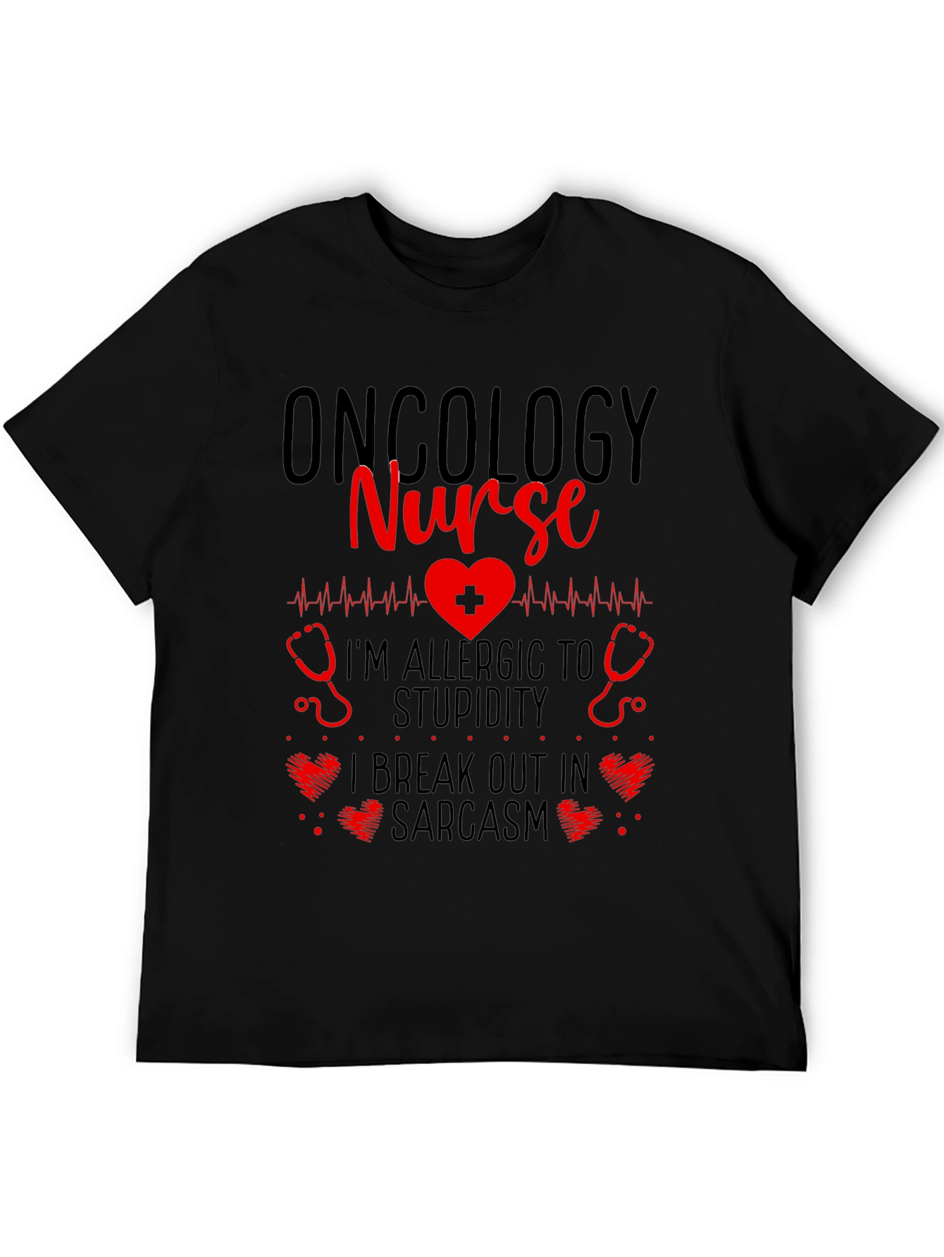Oncology Nurse Novelty Graphic T-Shirt