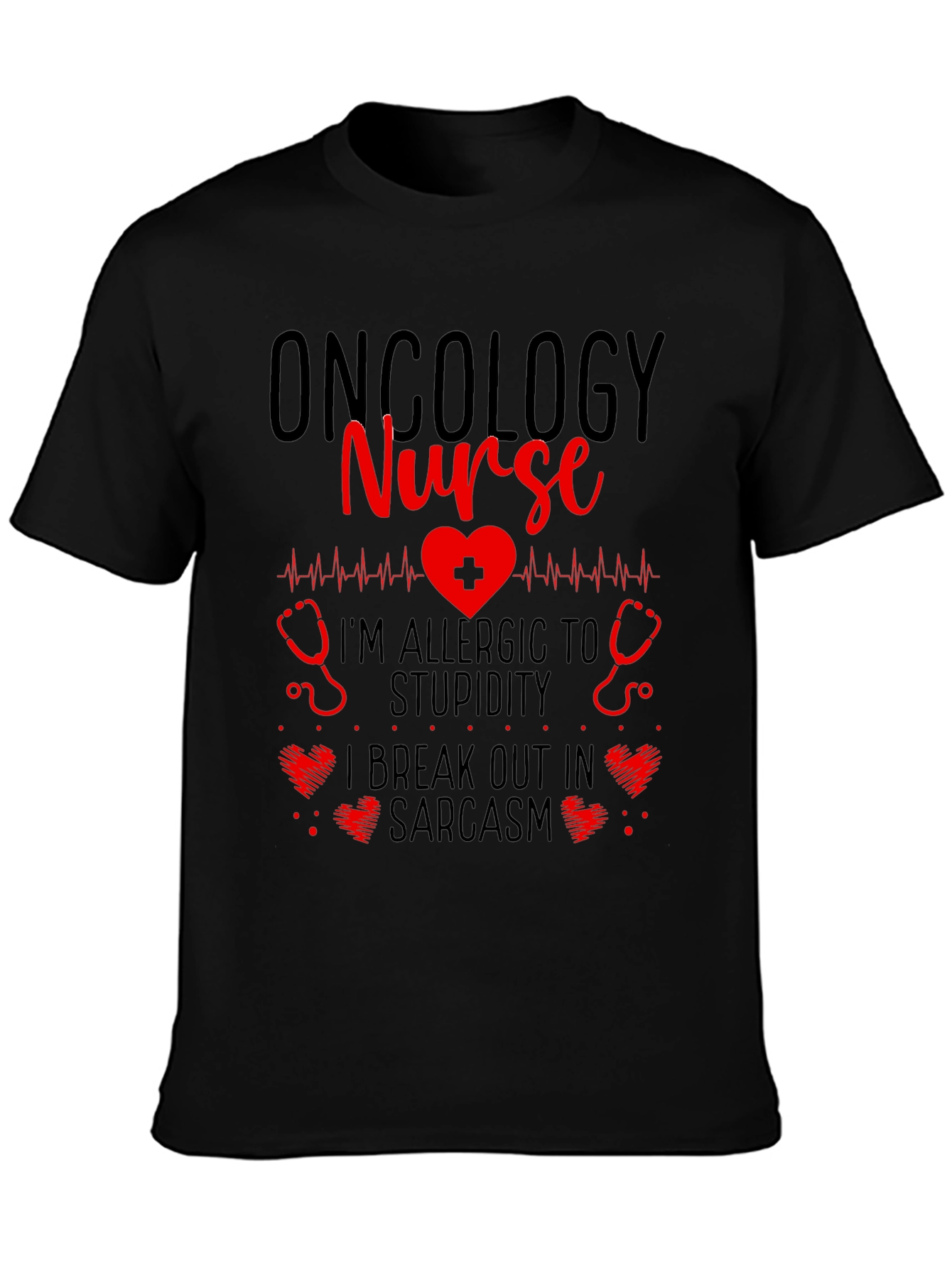 Oncology Nurse Novelty Graphic T-Shirt