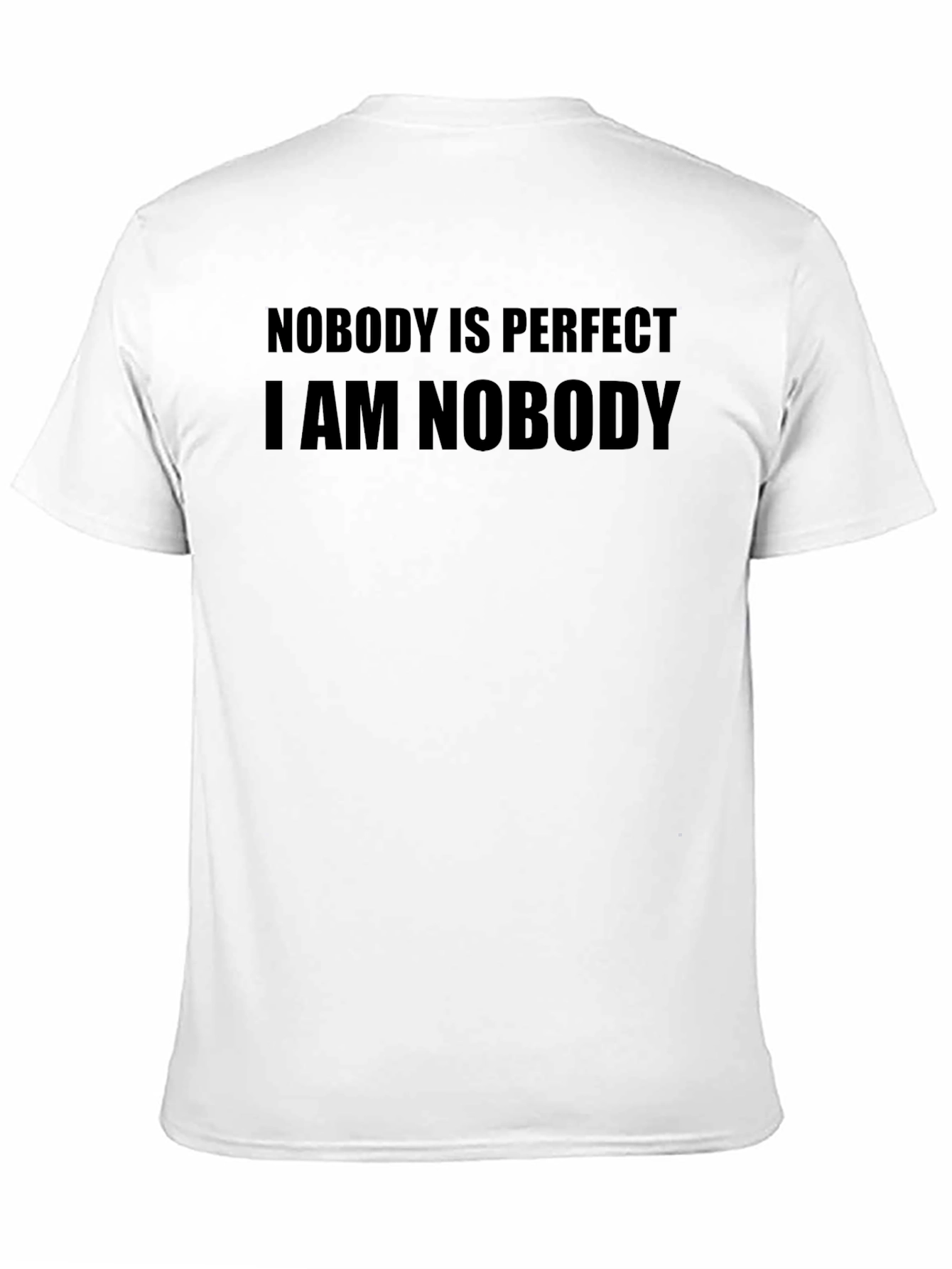 Nobody is Perfect T-Shirt - Mens Funny Tee