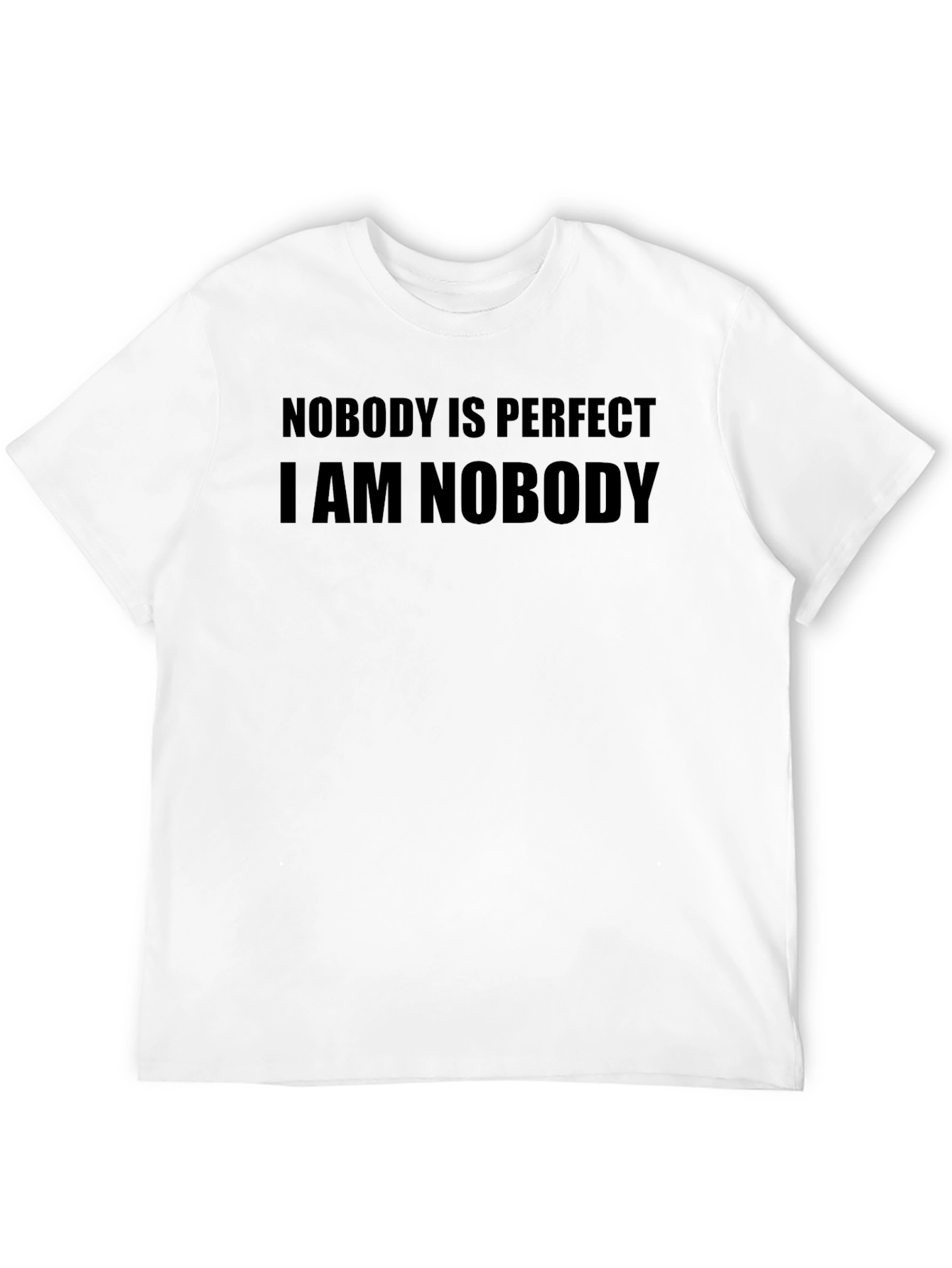Nobody is Perfect T-Shirt - Mens Funny Tee
