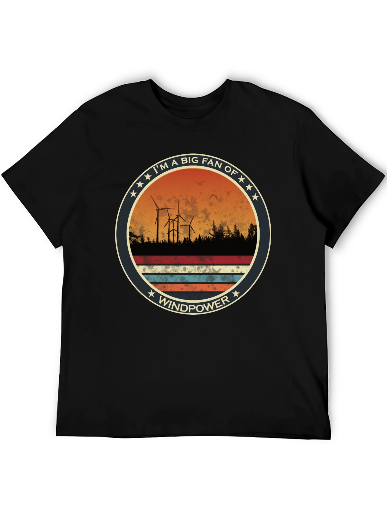 Windpower Fan T-Shirt: Eco-Friendly Energy Tee