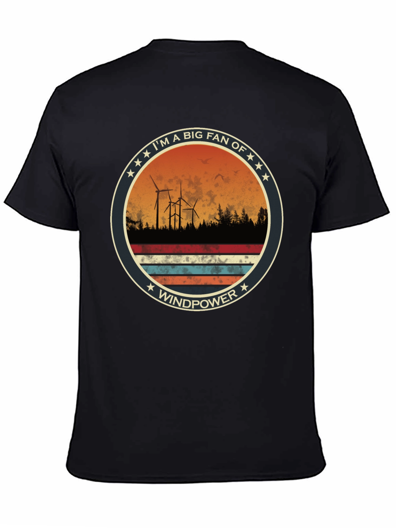 Windpower Fan T-Shirt: Eco-Friendly Energy Tee