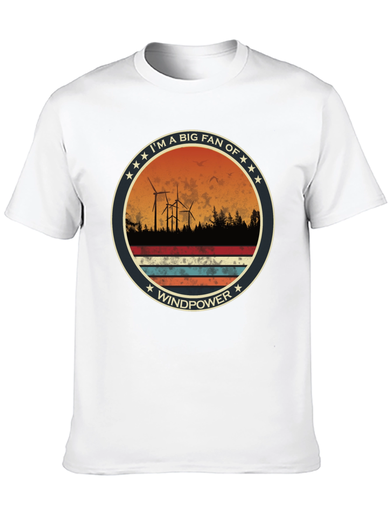 Windpower Fan T-Shirt: Eco-Friendly Energy Tee