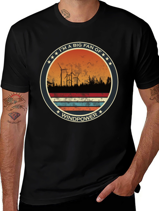 Windpower Fan T-Shirt: Eco-Friendly Energy Tee
