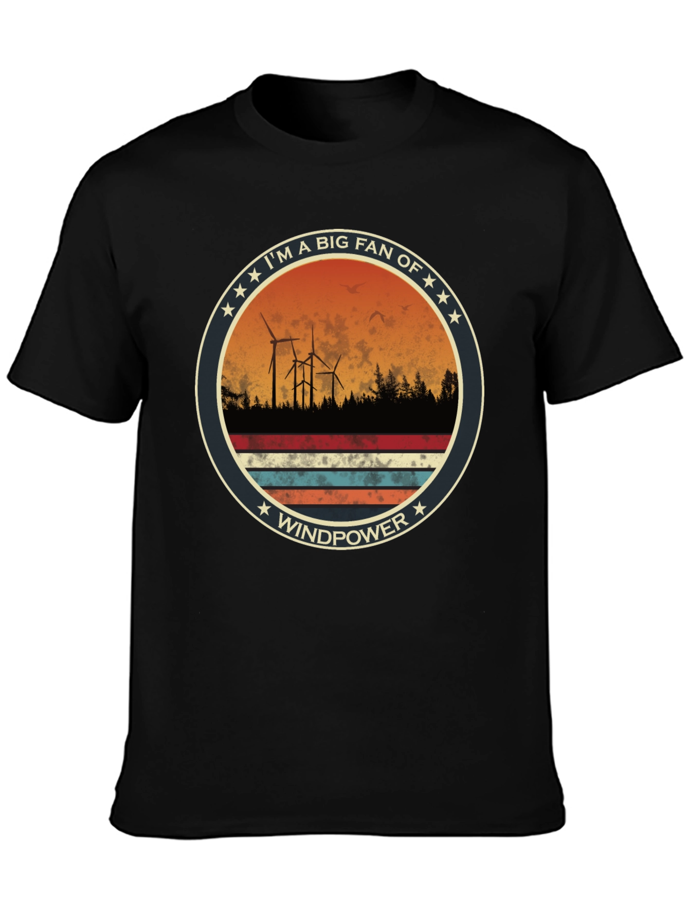 Windpower Fan T-Shirt: Eco-Friendly Energy Tee