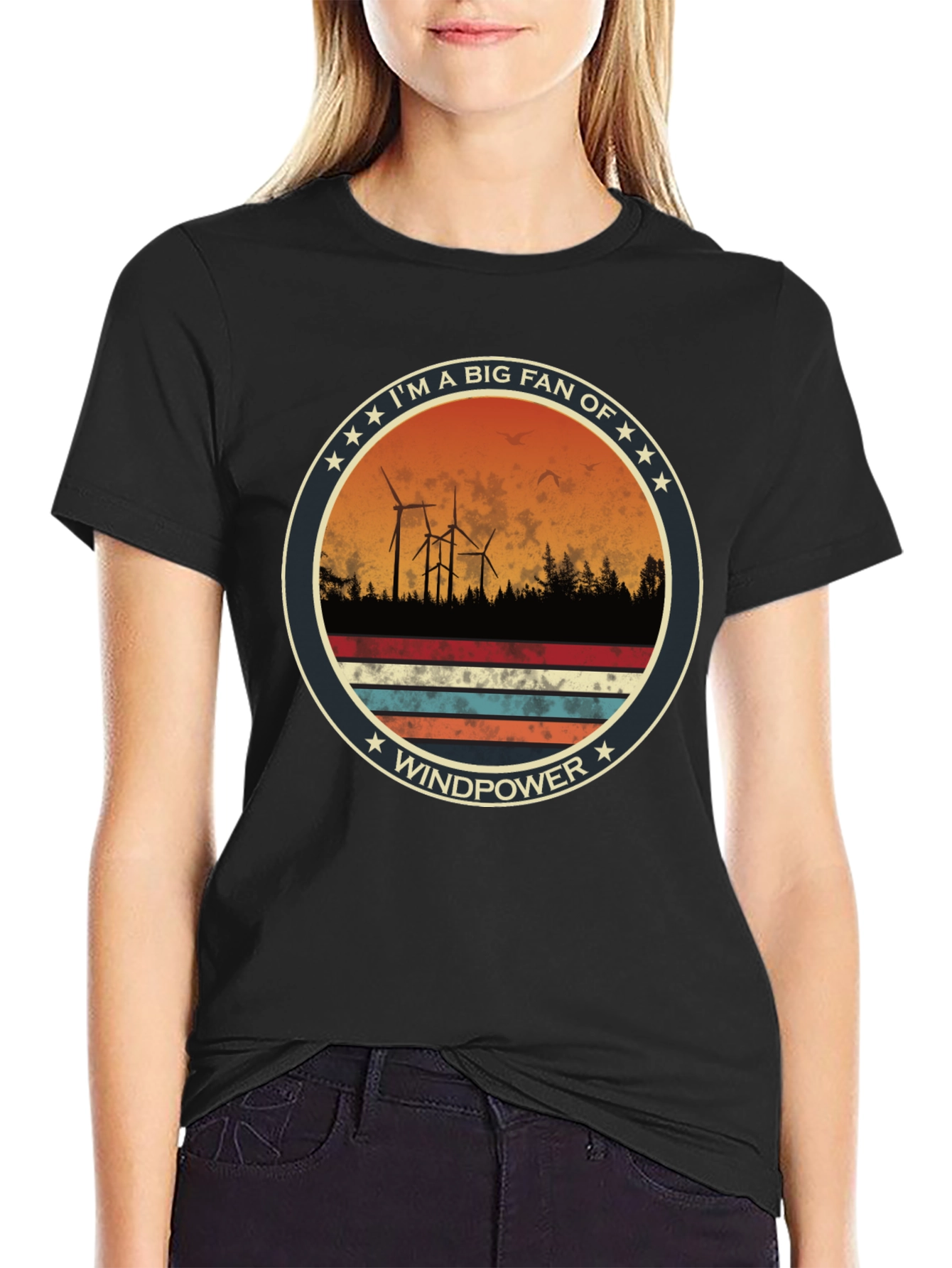 Windpower Fan T-Shirt: Eco-Friendly Energy Tee