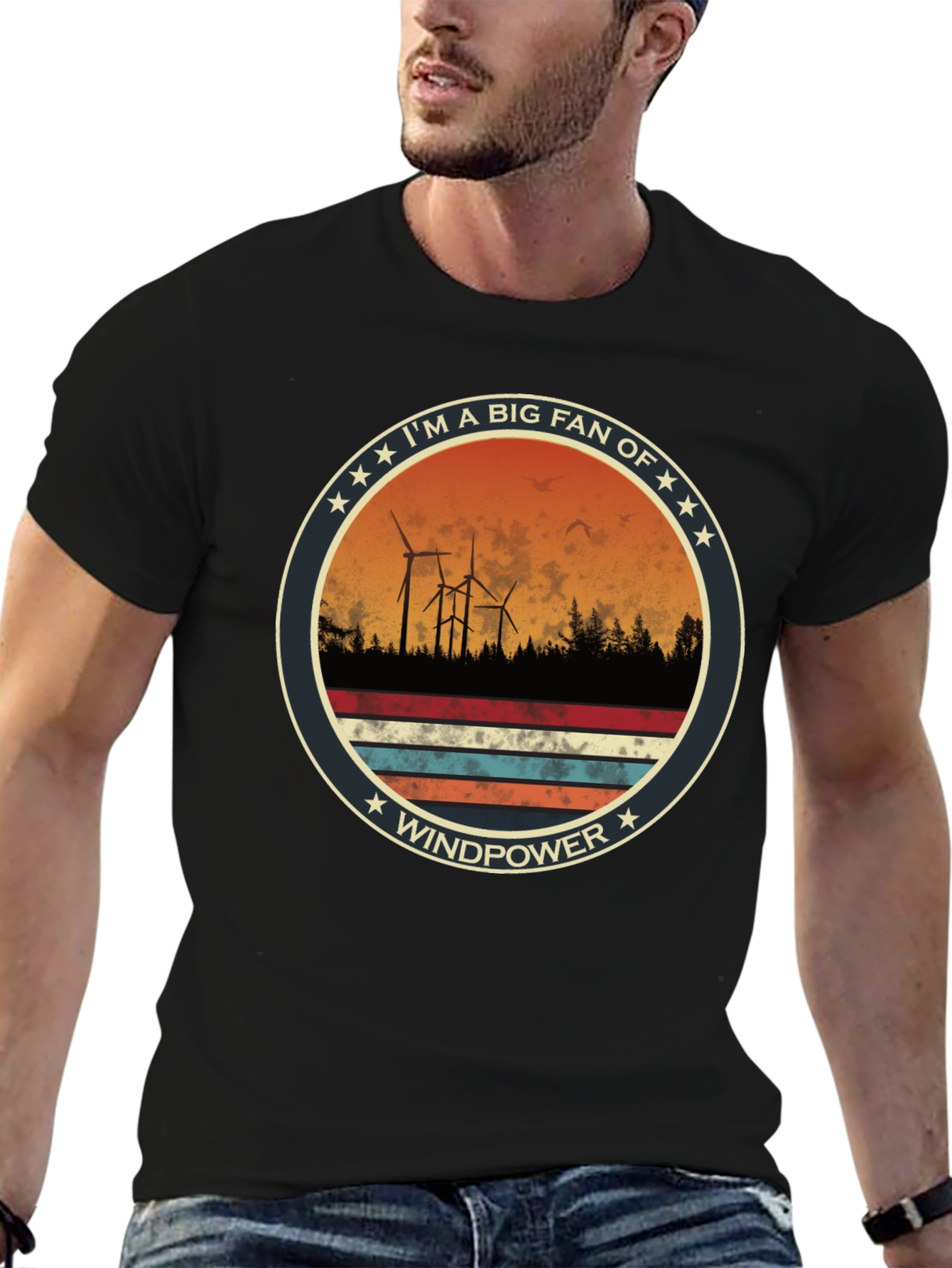 Windpower Fan T-Shirt: Eco-Friendly Energy Tee
