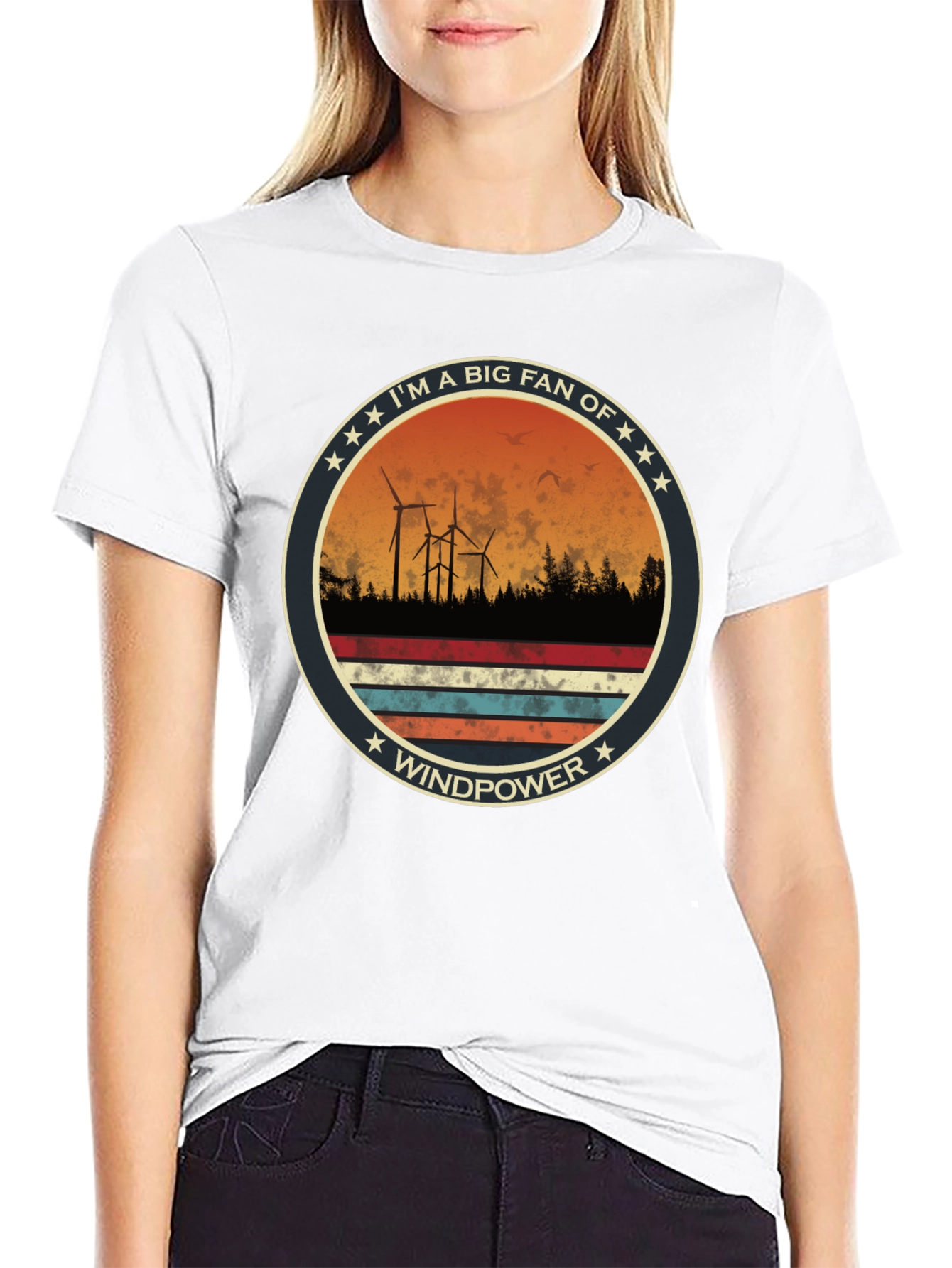 Windpower Fan T-Shirt: Eco-Friendly Energy Tee