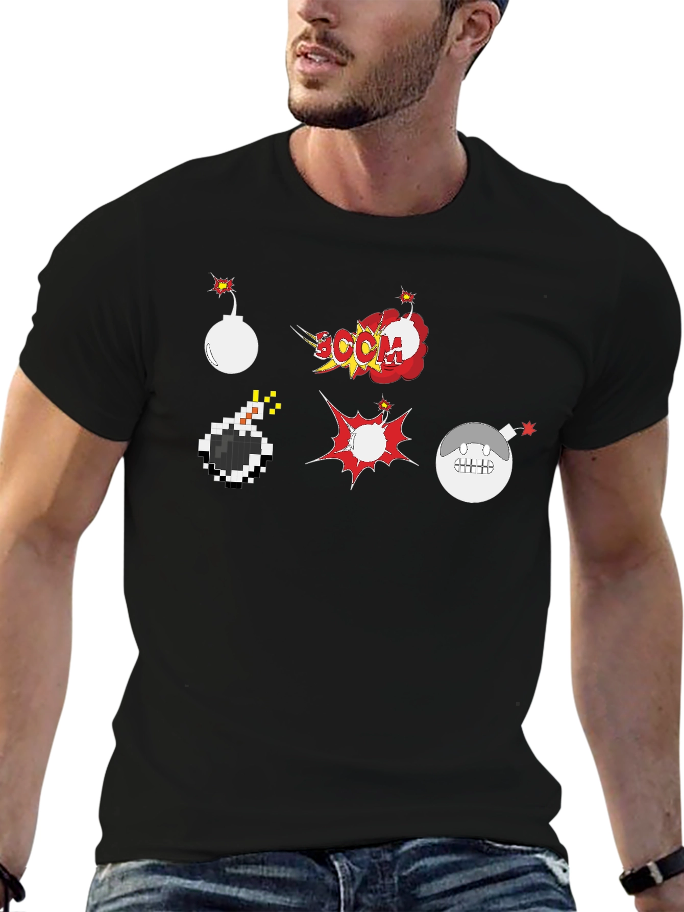 Boom Graphic Tee - Fun & Explosive Design!