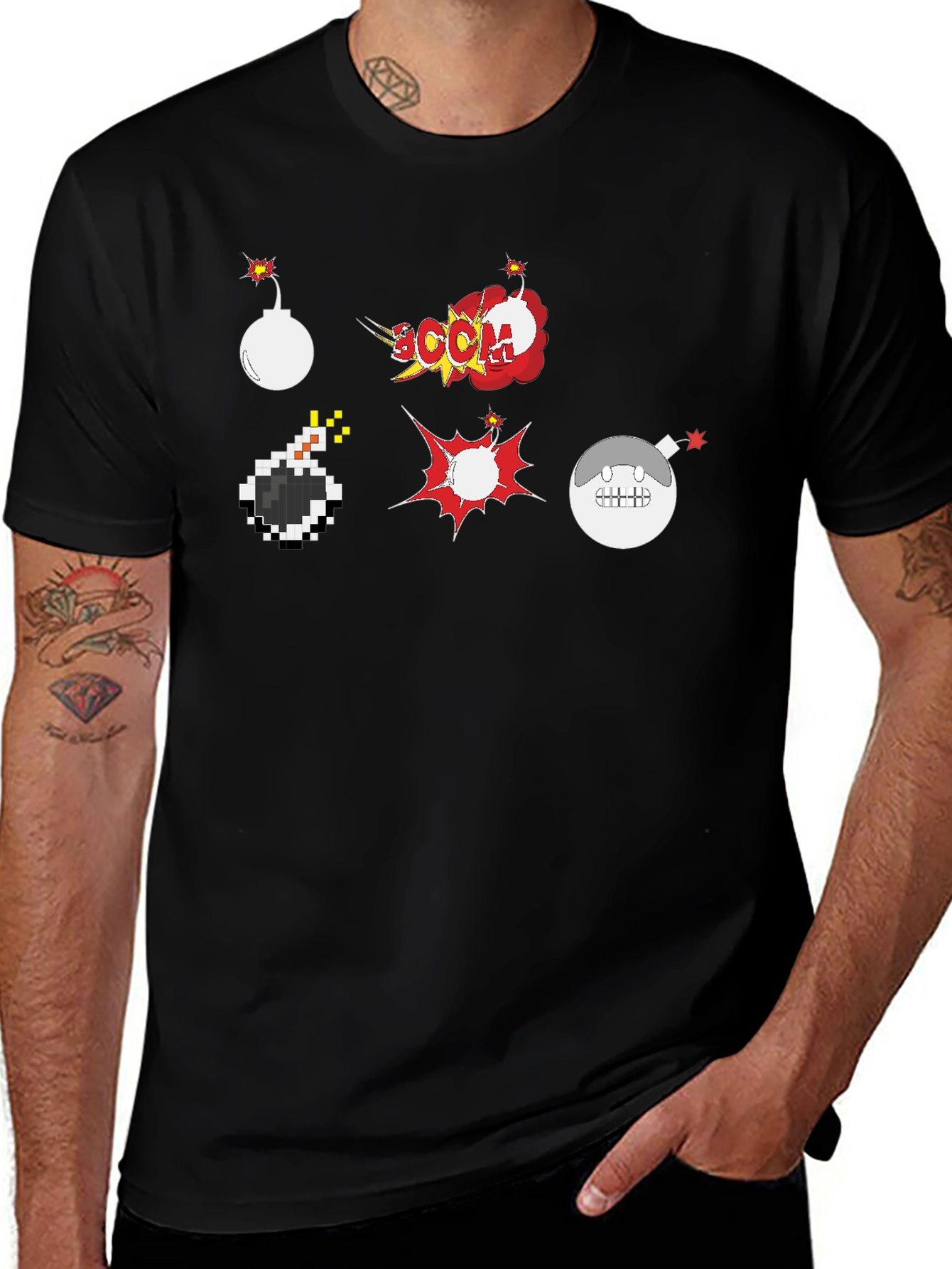 Boom Graphic Tee - Fun & Explosive Design!