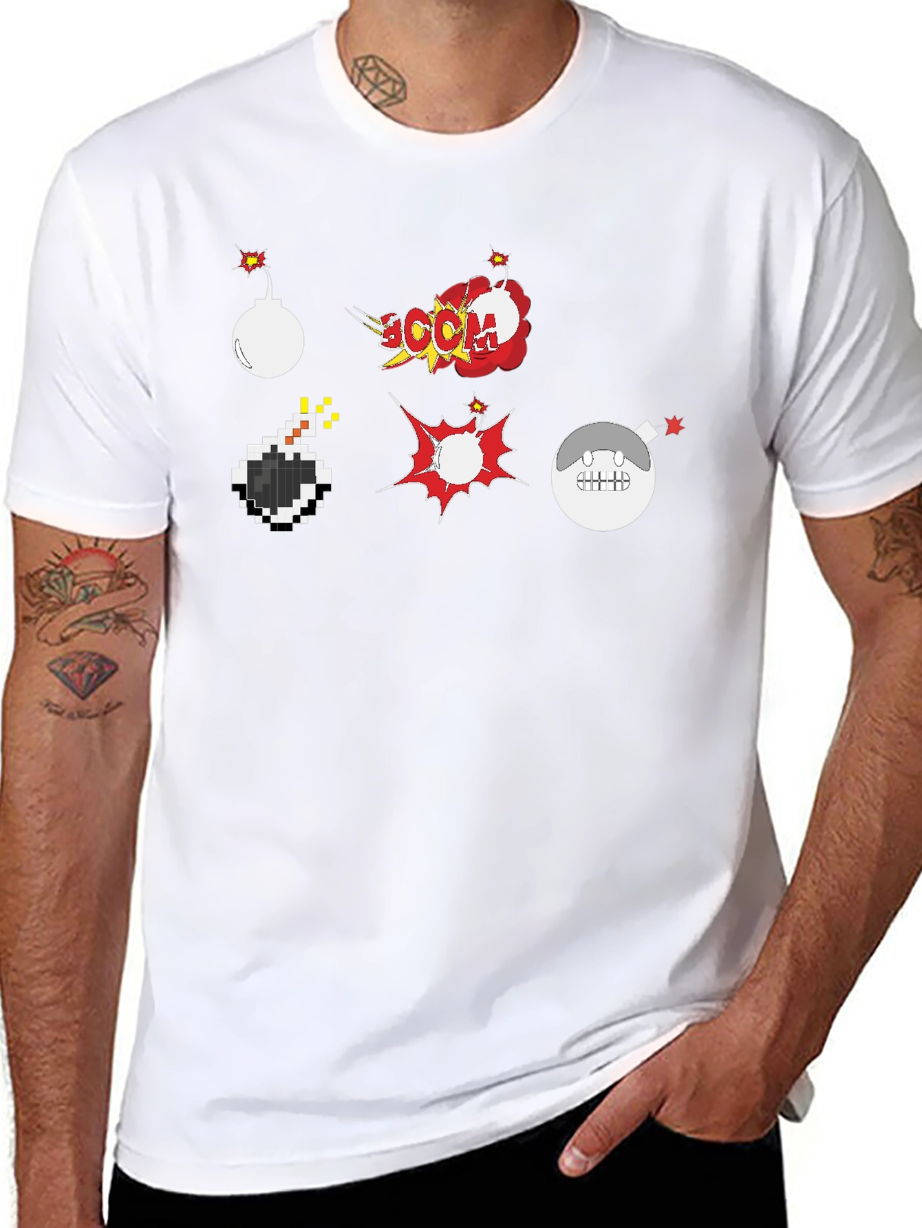 Boom Graphic Tee - Fun & Explosive Design!