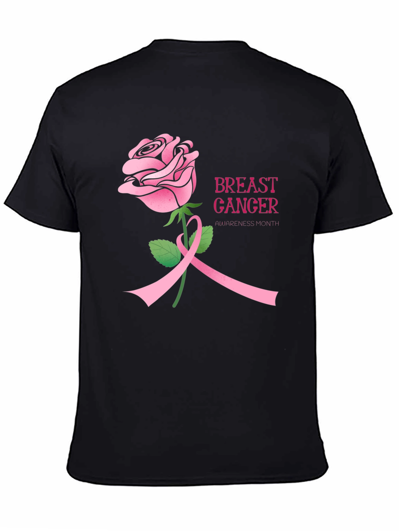 Breast Cancer Awareness Rose T-Shirt