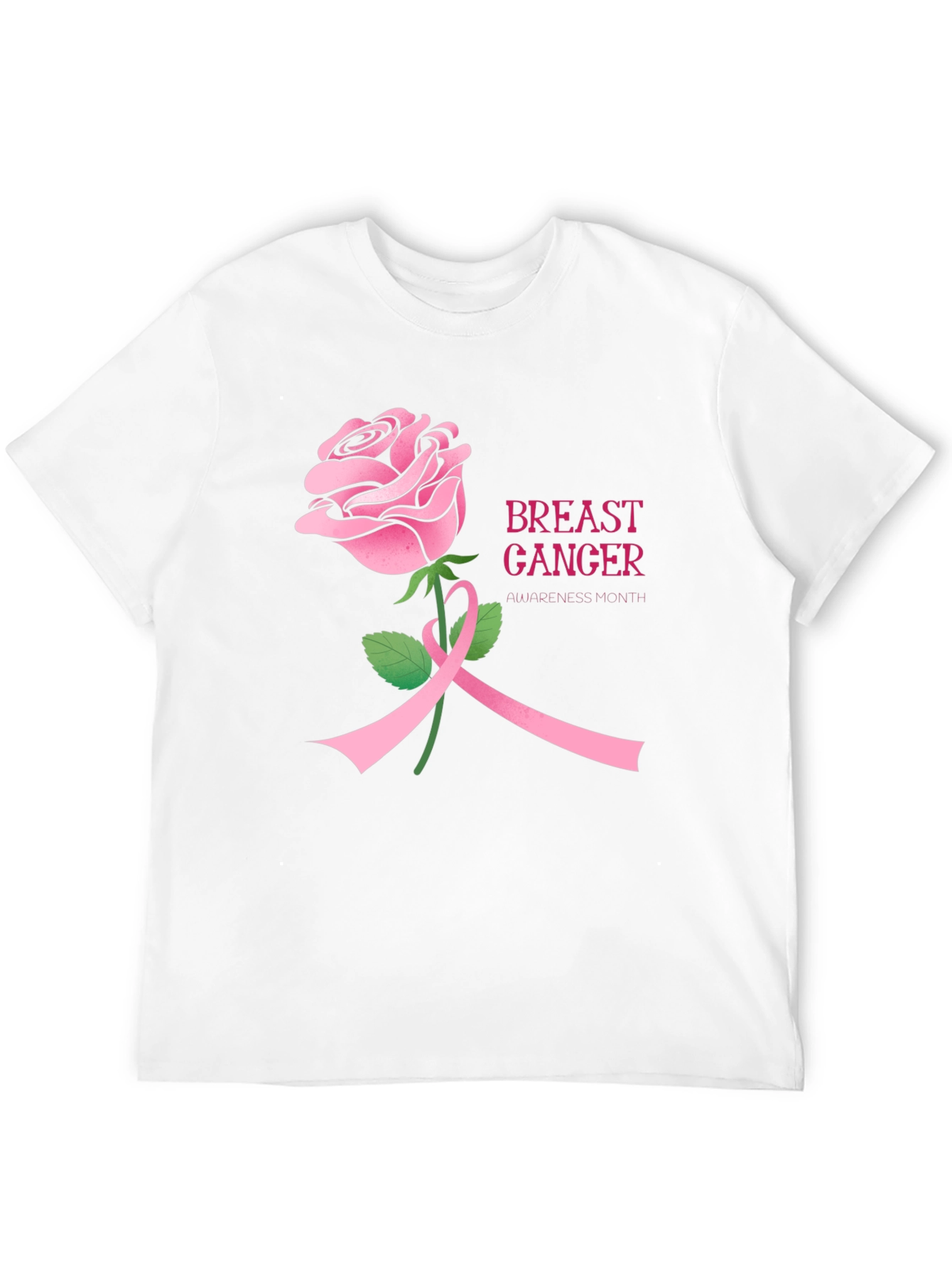 Breast Cancer Awareness Rose T-Shirt