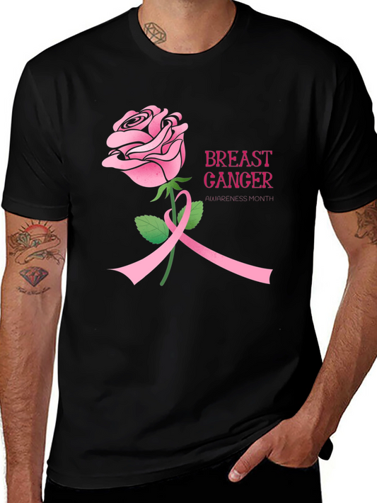 Breast Cancer Awareness Rose T-Shirt