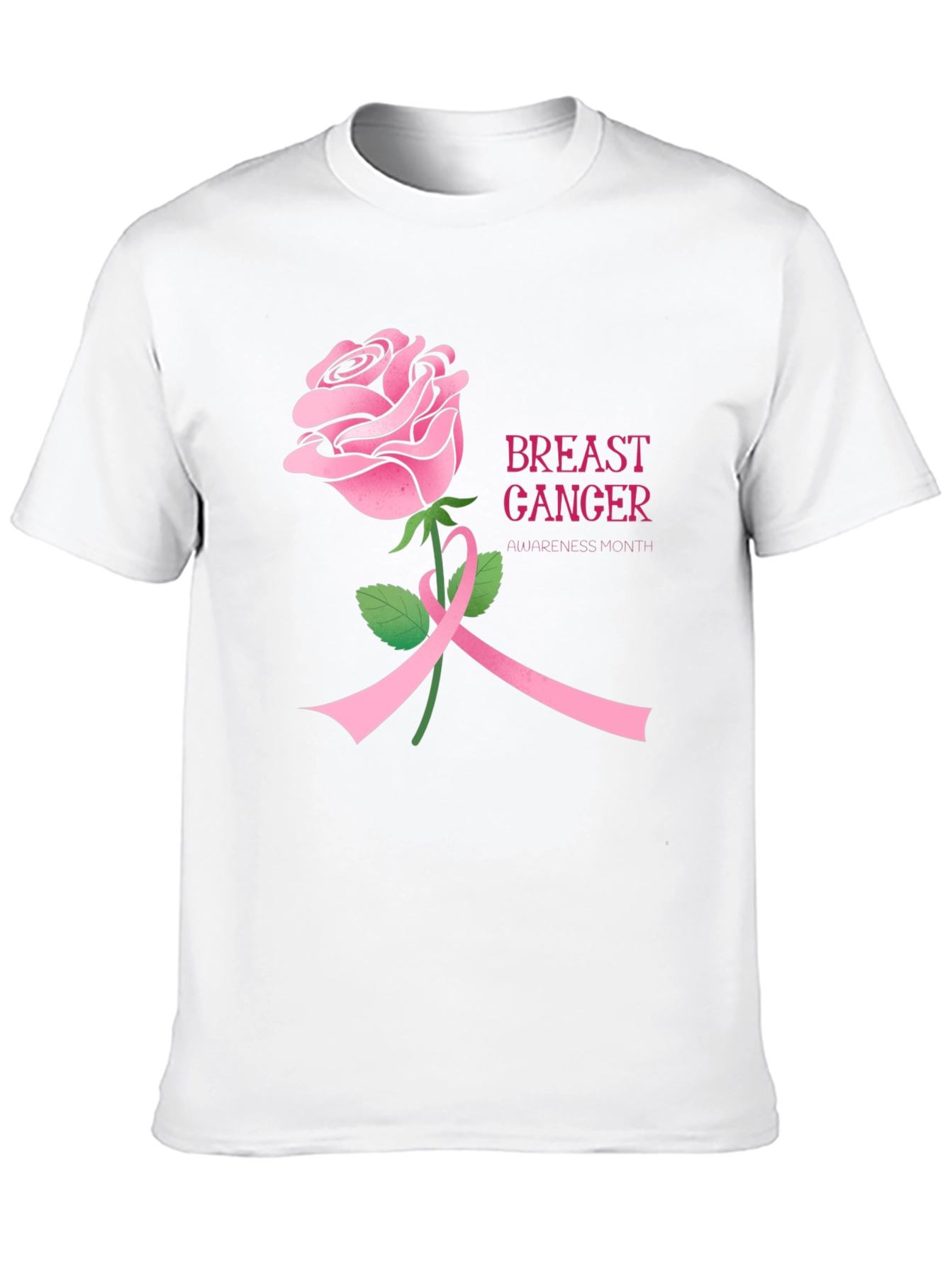 Breast Cancer Awareness Rose T-Shirt
