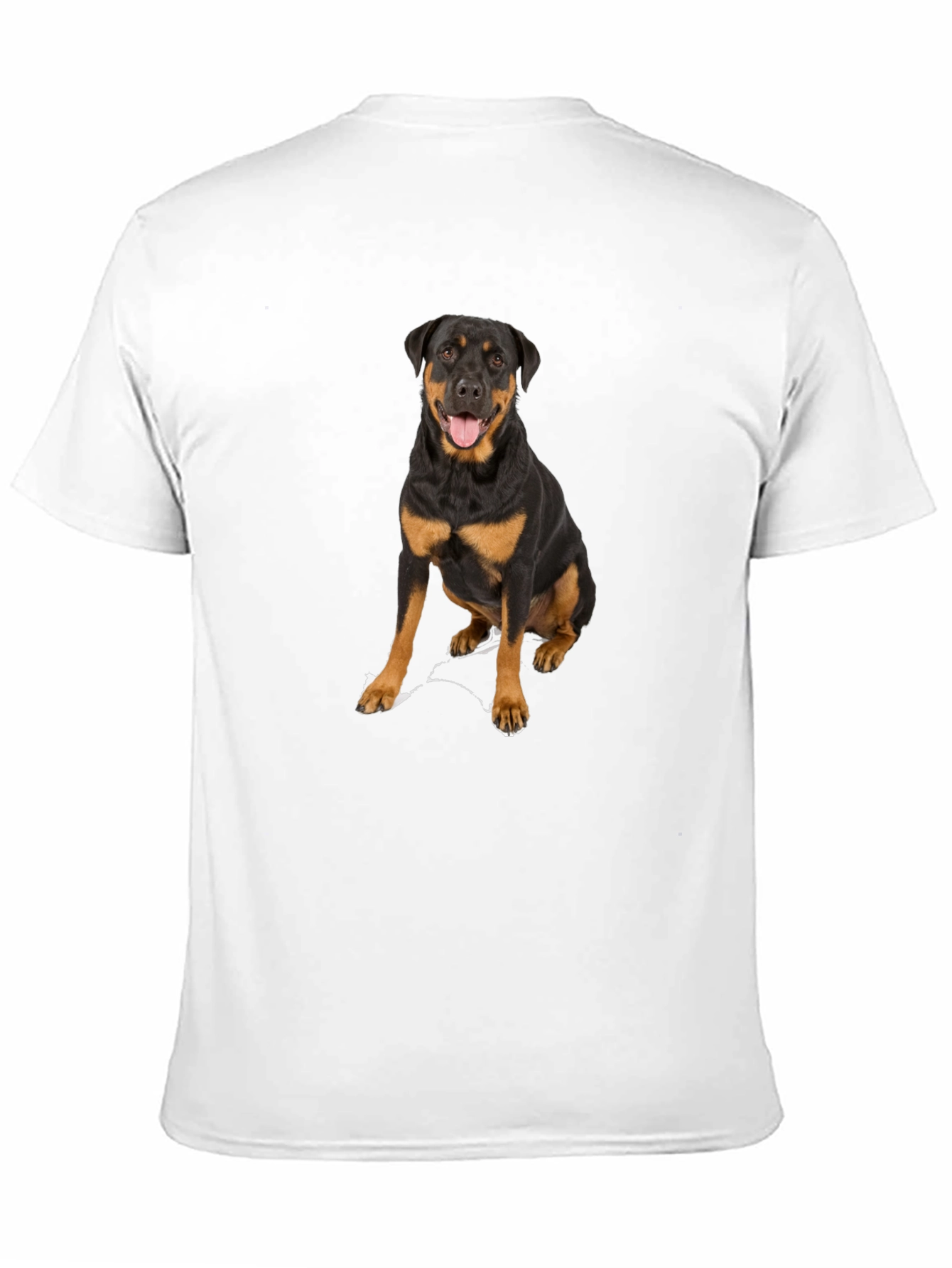 Rottweiler Dog Graphic T-Shirt - Black Cotton Tee