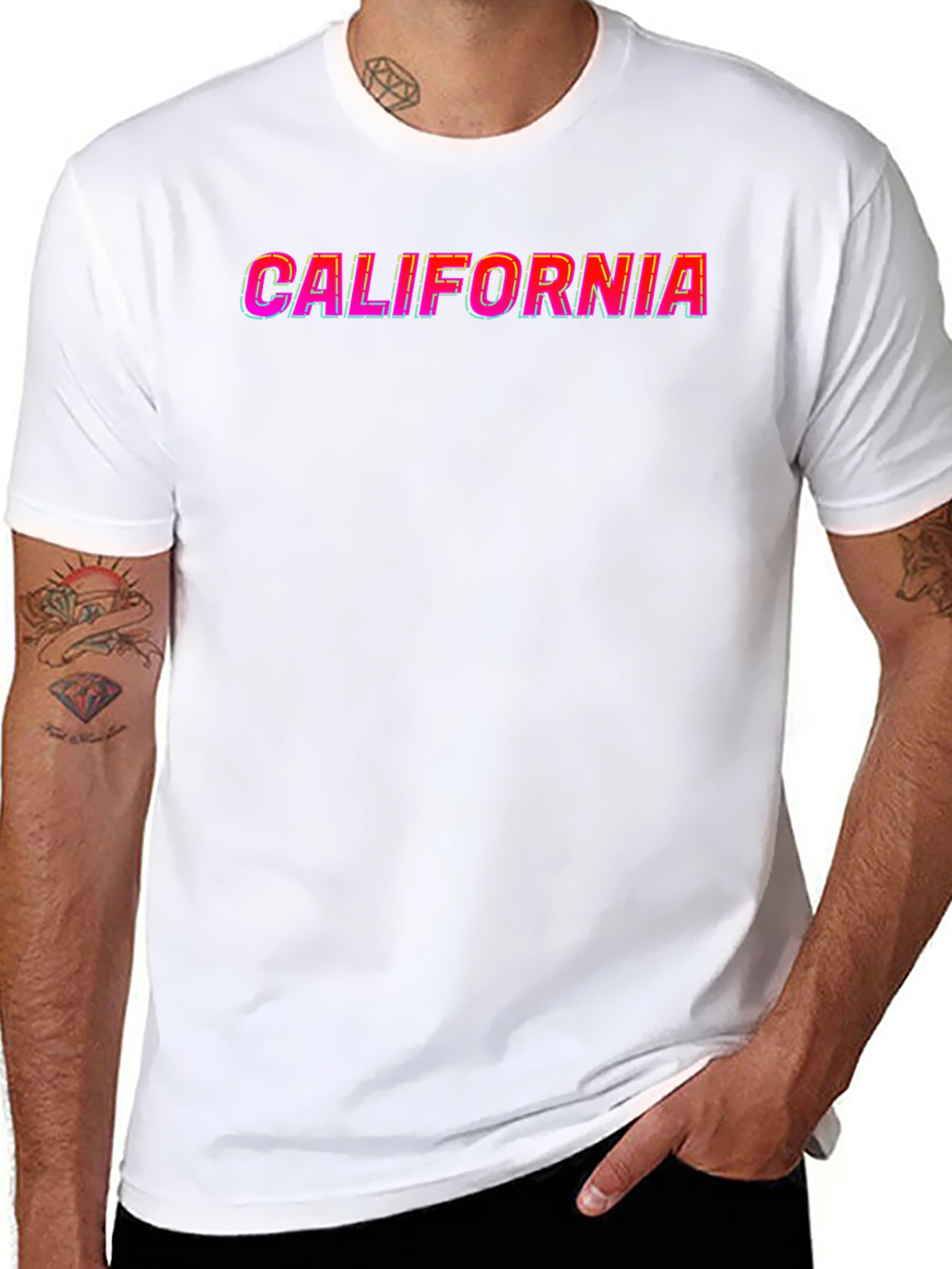 California Graphic Tee - Mens Black T-Shirt