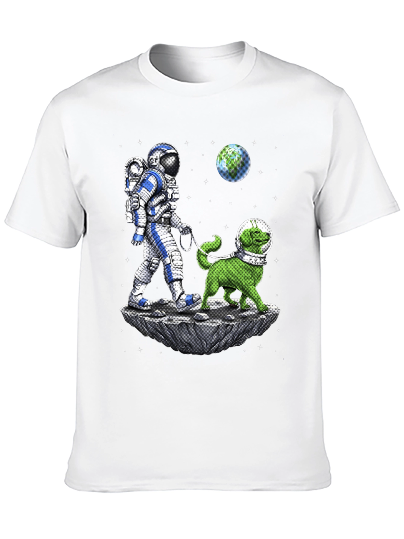 Astronaut & Dog T-Shirt - Space Adventure Tee